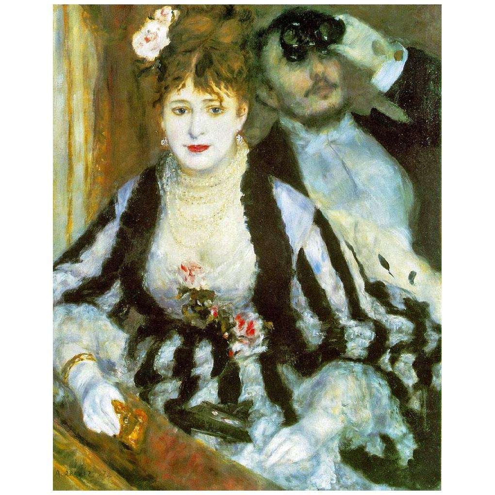   Pierre Auguste Renoir. La loge. 1874. Courtauld Institute of Art, London