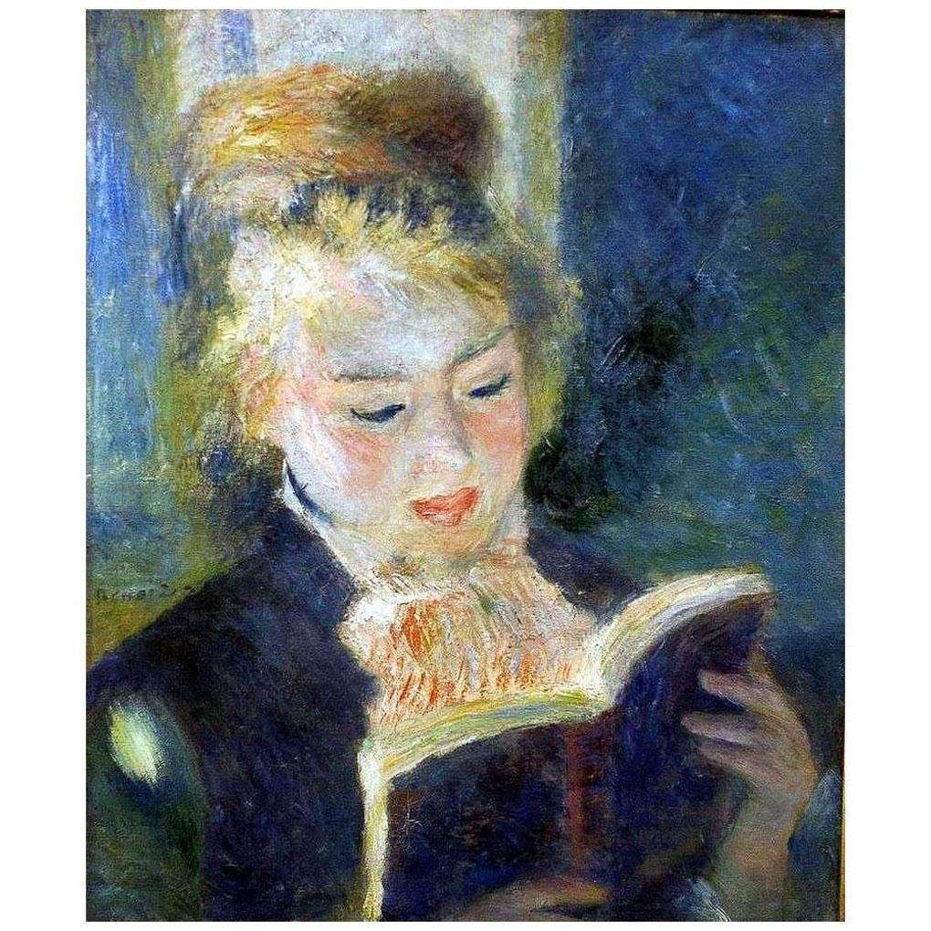   Pierre Auguste Renoir. Femme lisant. 1876. Musee dOrsay, Paris