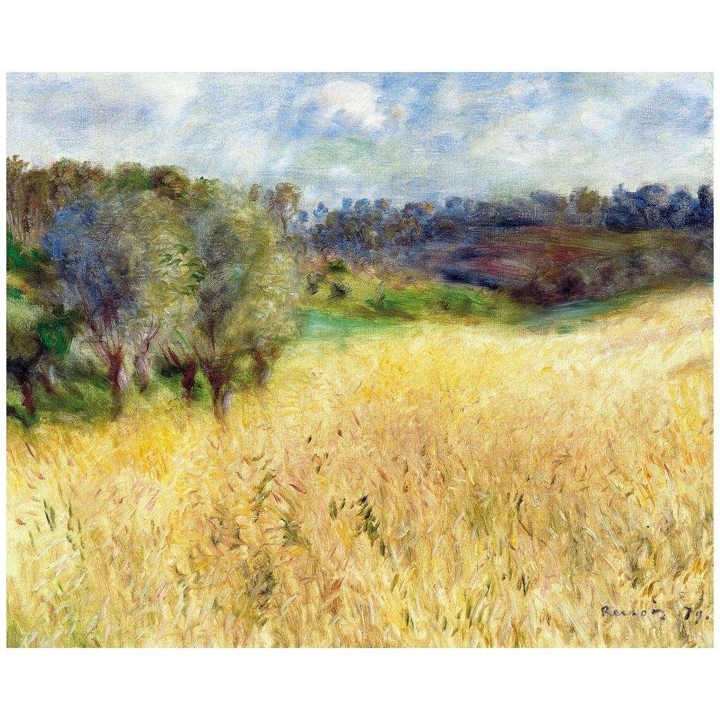   Pierre Auguste Renoir. Champ le ble. 1879. Thyssen-Bornemisza, Madrid