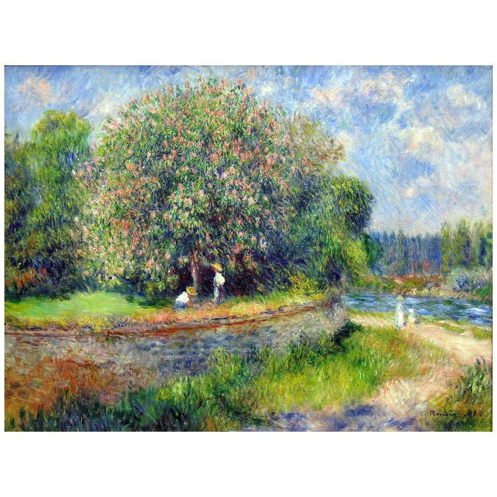   Pierre Auguste Renoir. Le marronnier enfleurs. 1881. Alte Nationalgalerie, Berlin