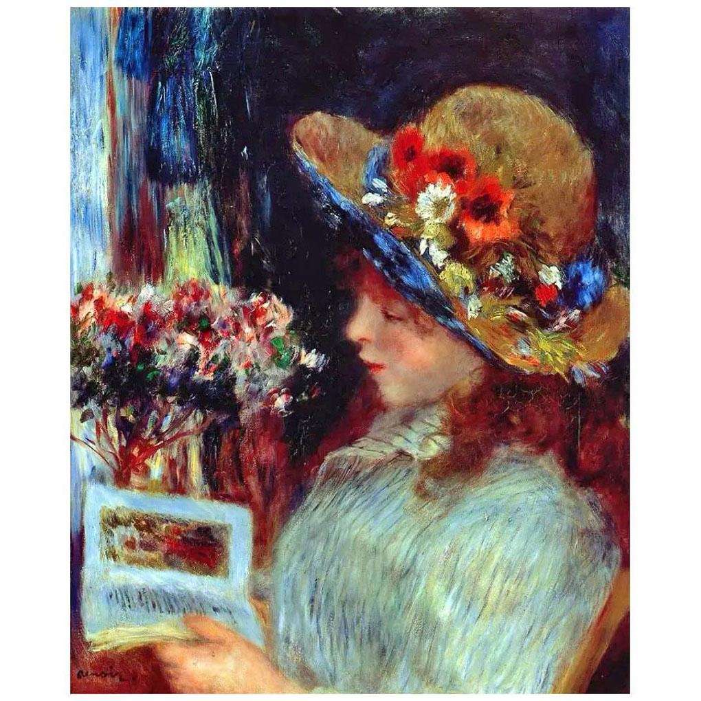   Pierre Auguste Renoir. Fille lisant. 1886. Stadel Museum, Frankfurt
