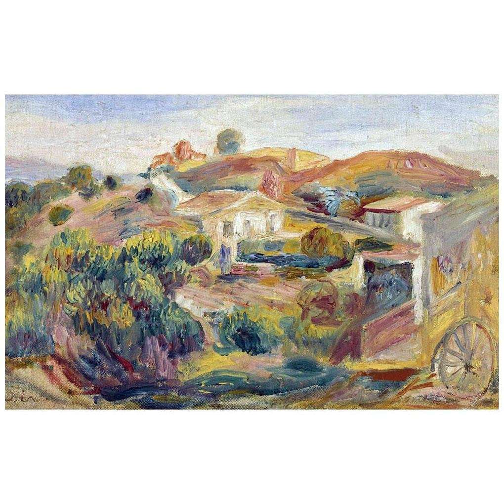   Pierre Auguste Renoir. Paysage avec des maisons. 1911