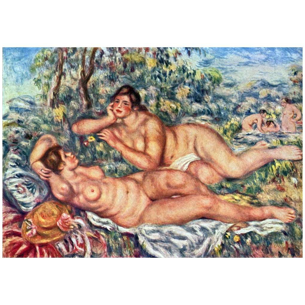   Pierre Auguste Renoir. Les baigneuses. 1918-1919. Musee d'Orsay