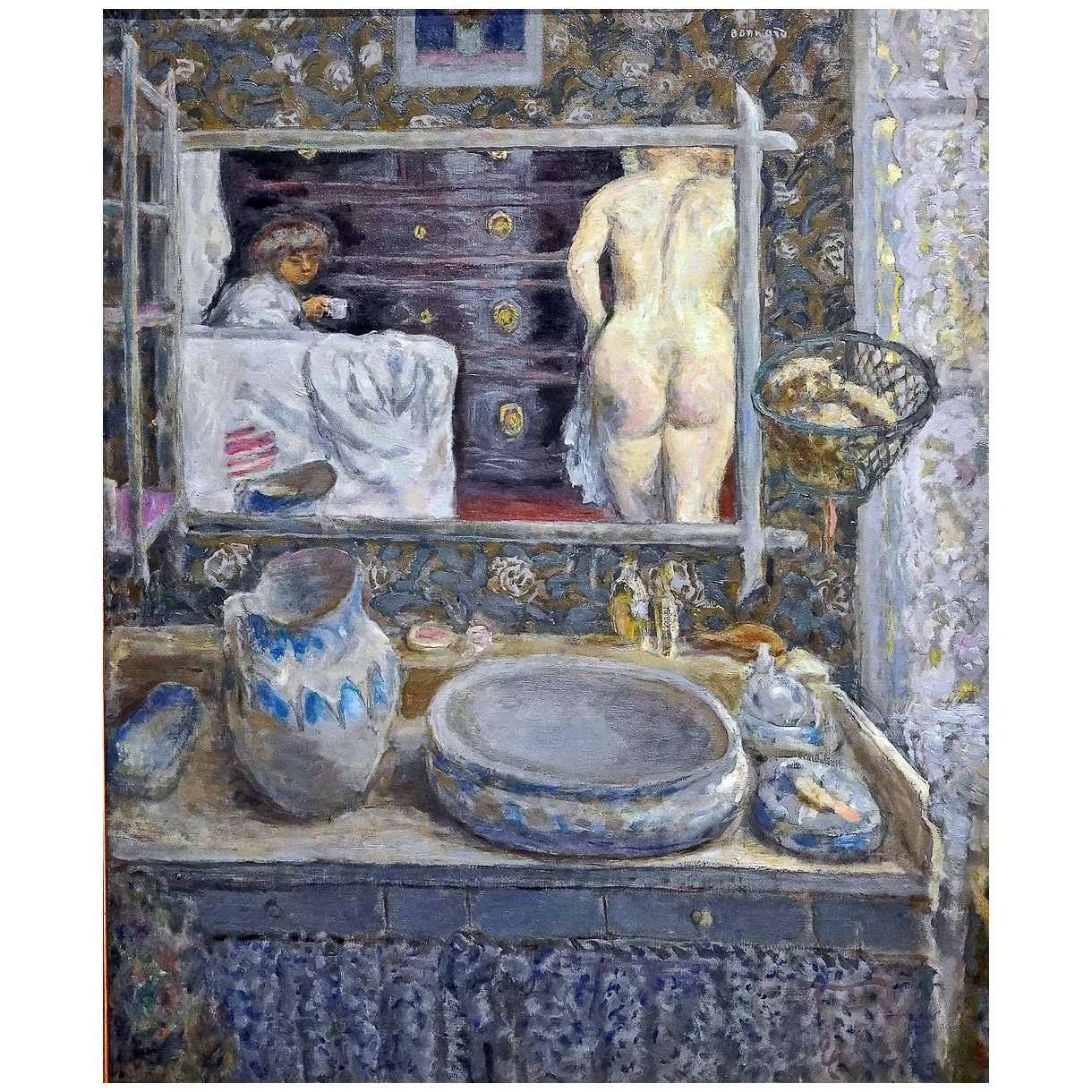  Pierre Bonnard. La glace du cabinet de toilette. 1908. Pushkin Museum Moscow