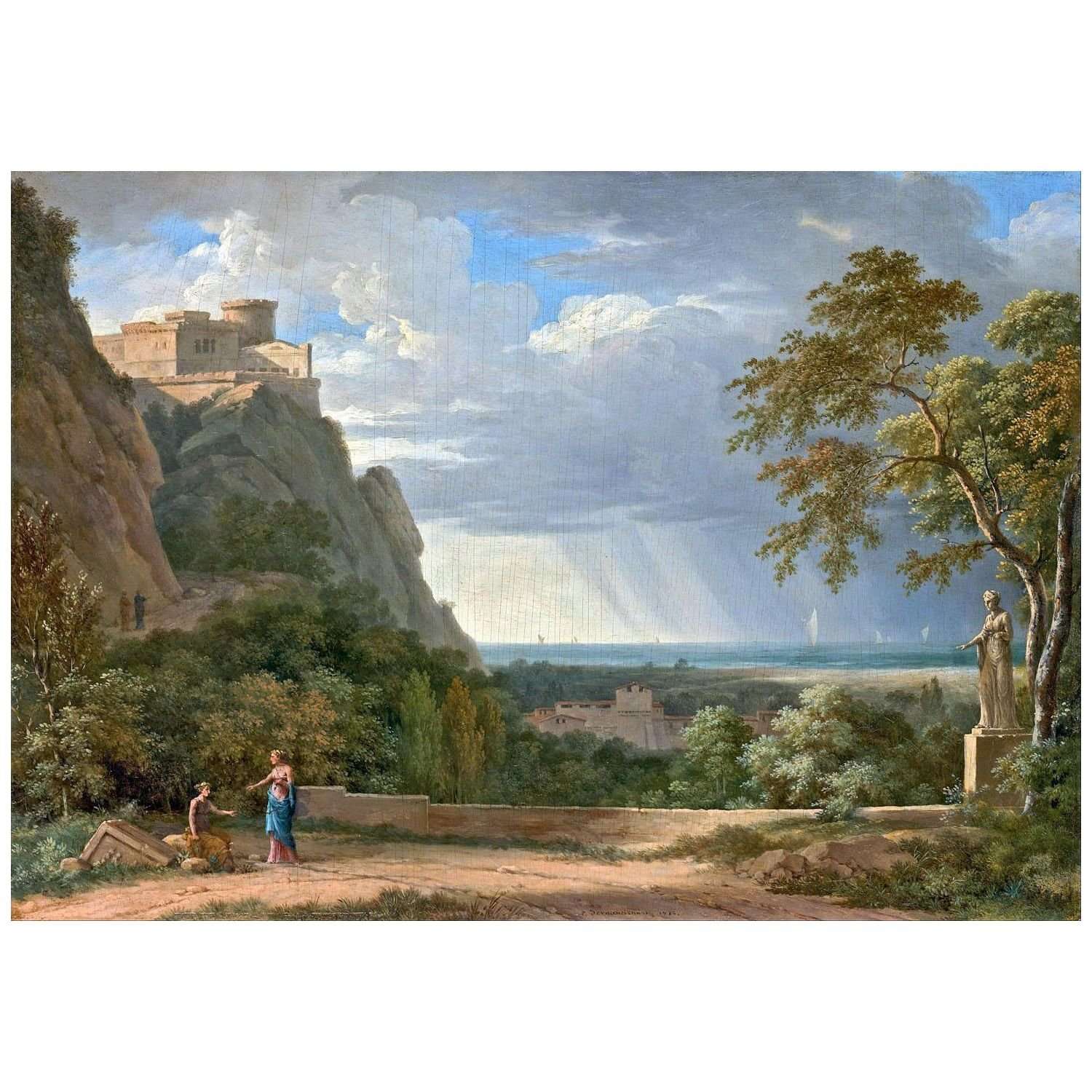 - Pierre-Henri de Valenciennes. Paysage antique. 1788. Getty Center Los Angeles