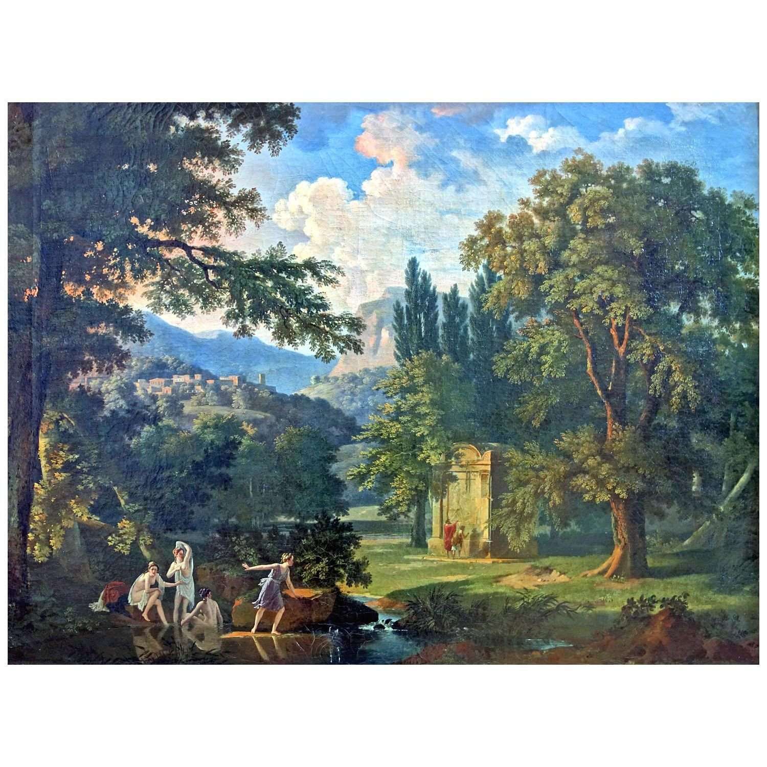 - Pierre-Henri de Valenciennes. Paysage a la rieviere. 1800. Palais des Beaux-Arts de Lille