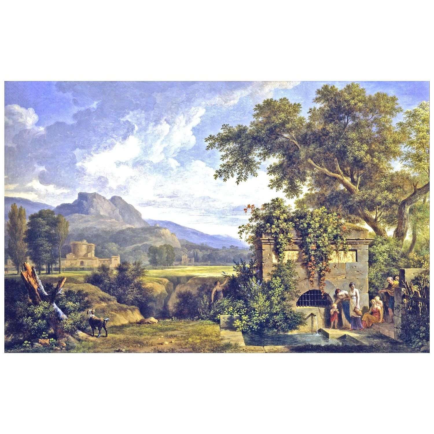 - Pierre-Henri de Valenciennes. Paysage classique avec fontaine. 1806. Toledo Museum of Art