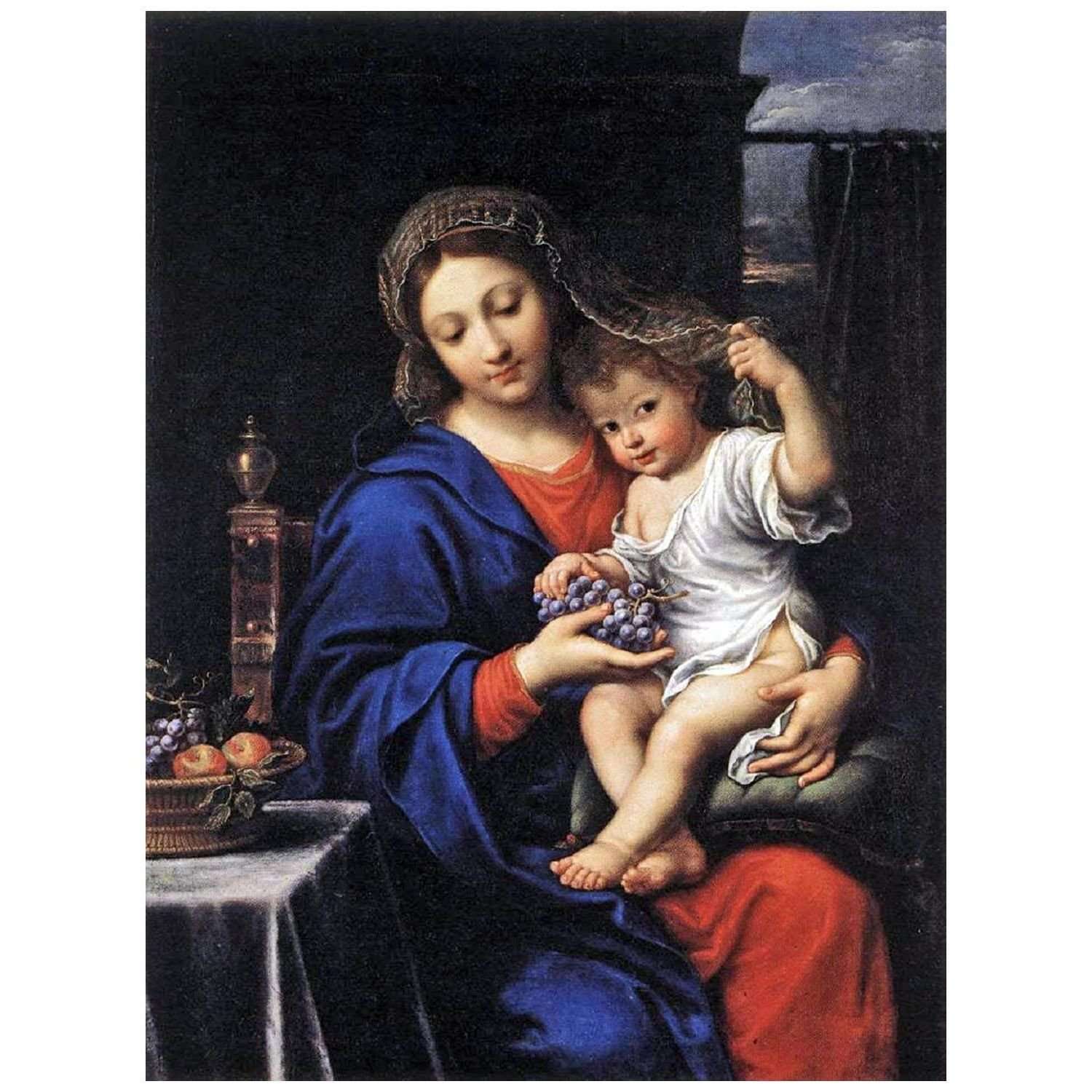  Pierre Mignard. La Vierge a la grappe. 1642-1645. Musee du Louvre
