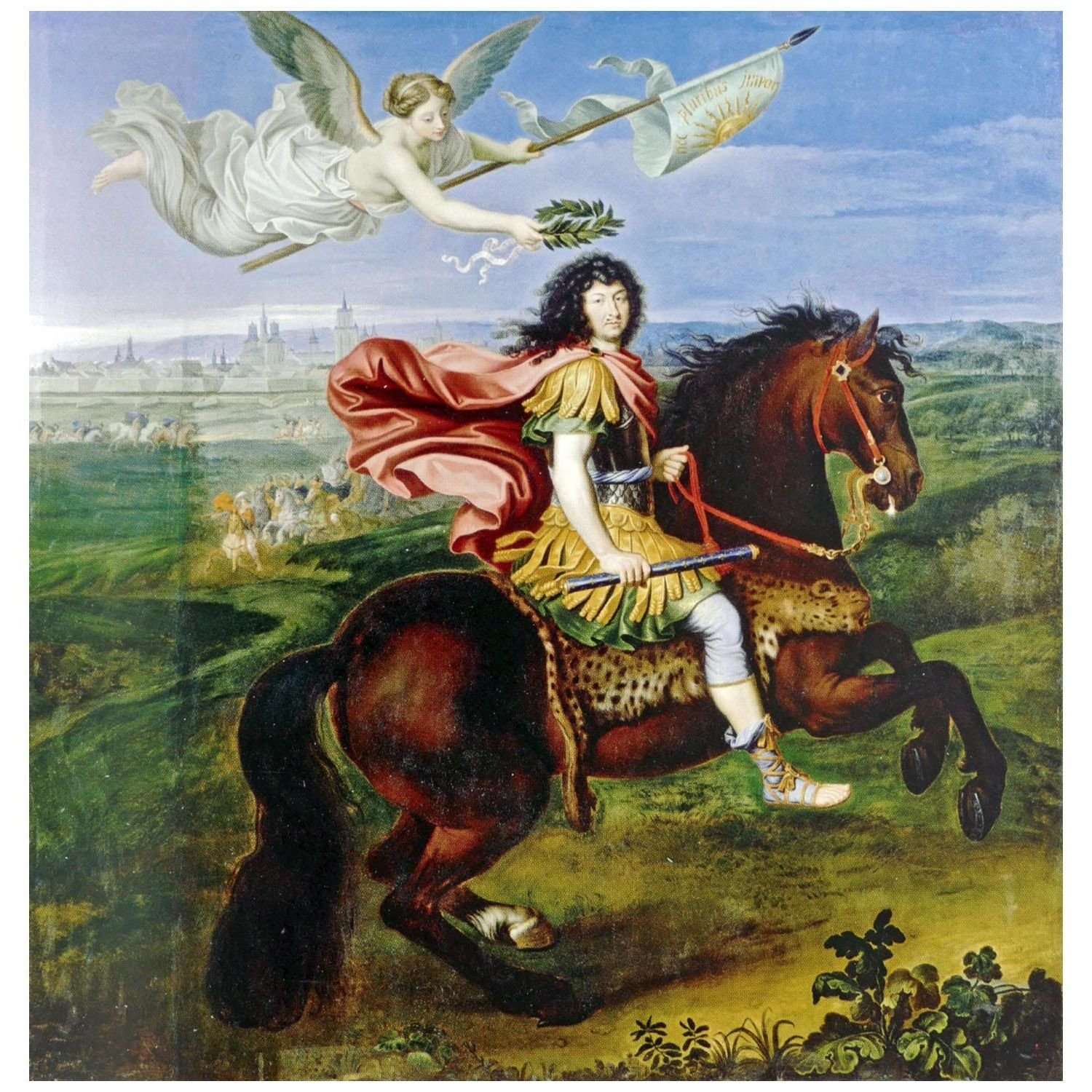  Pierre Mignard. Louis XIV ? cheval. 1677. Ch?teau de Versailles