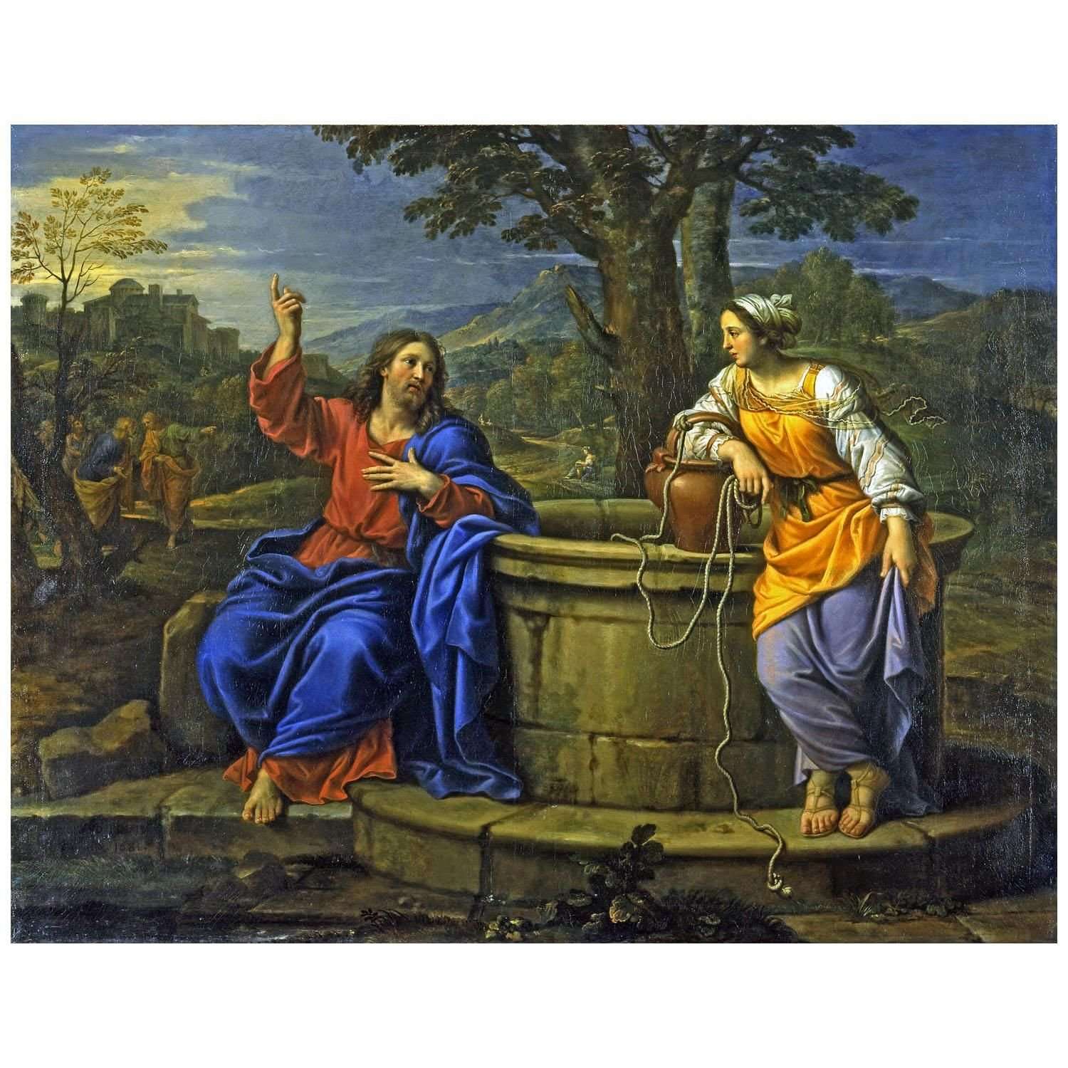  Pierre Mignard. Le Christ et la Femme de Samarie. 1681. Musee du Louvre