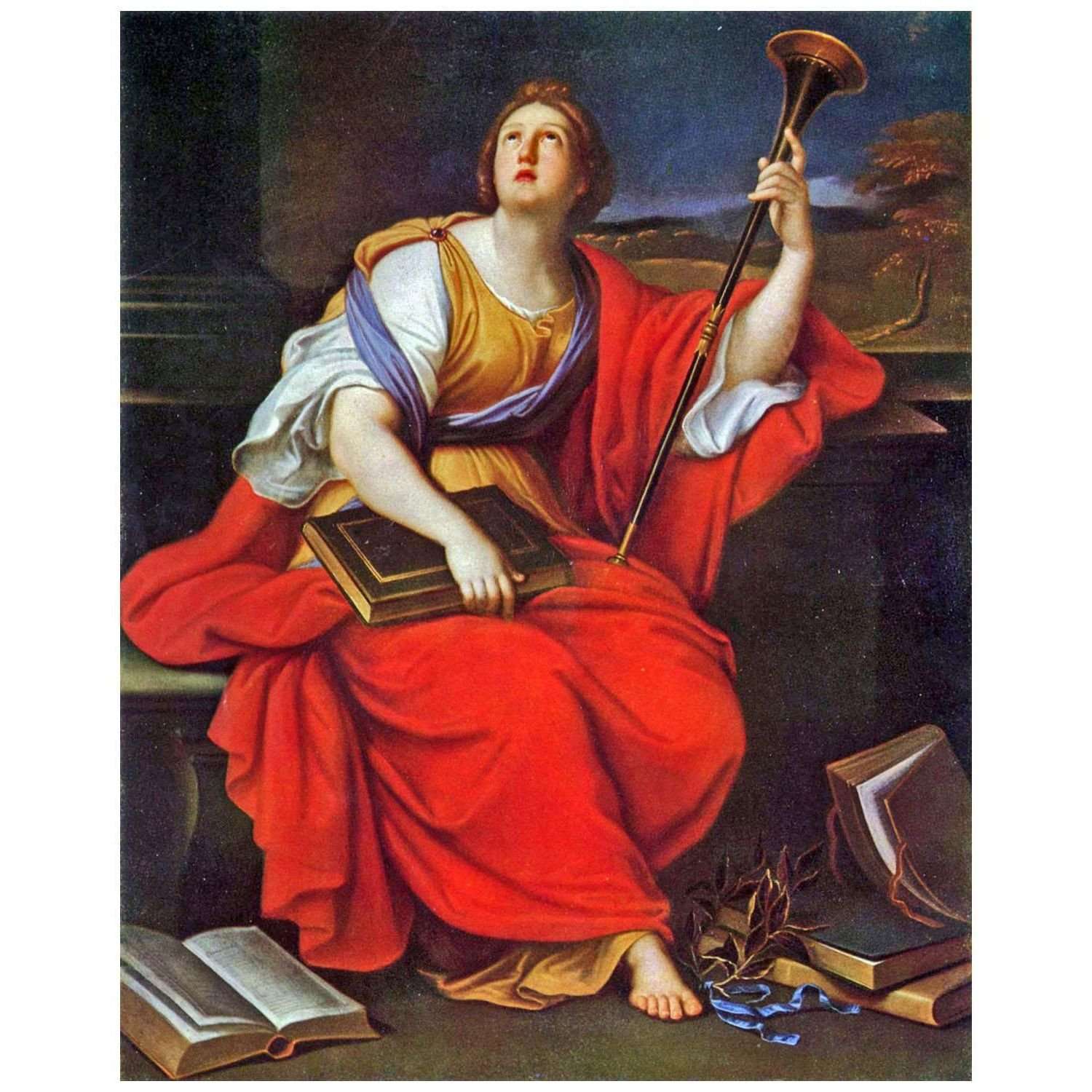  Pierre Mignard. Clio. 1689. Szepmuveszeti Muzeum Budapest