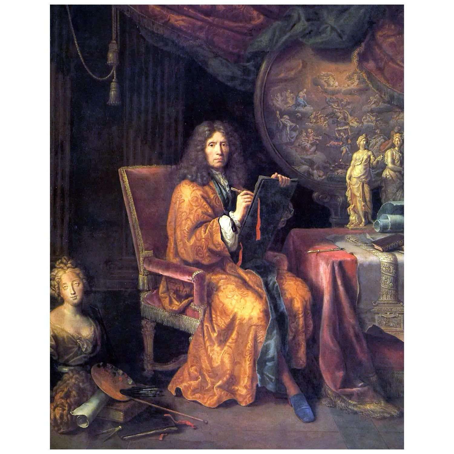  Pierre Mignard. Autoportrait. 1690. Musee du Louvre