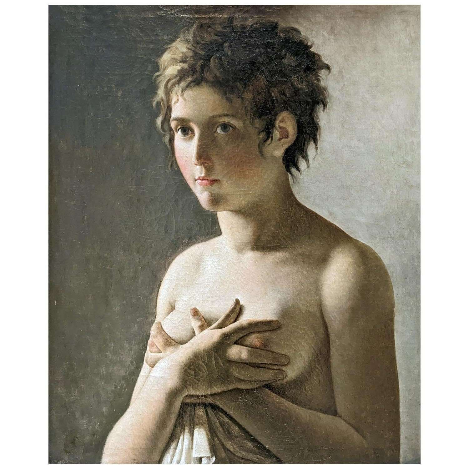  Pierre Narcisse Guerin. Jeune fille en buste. 1795. Musee du Louvre