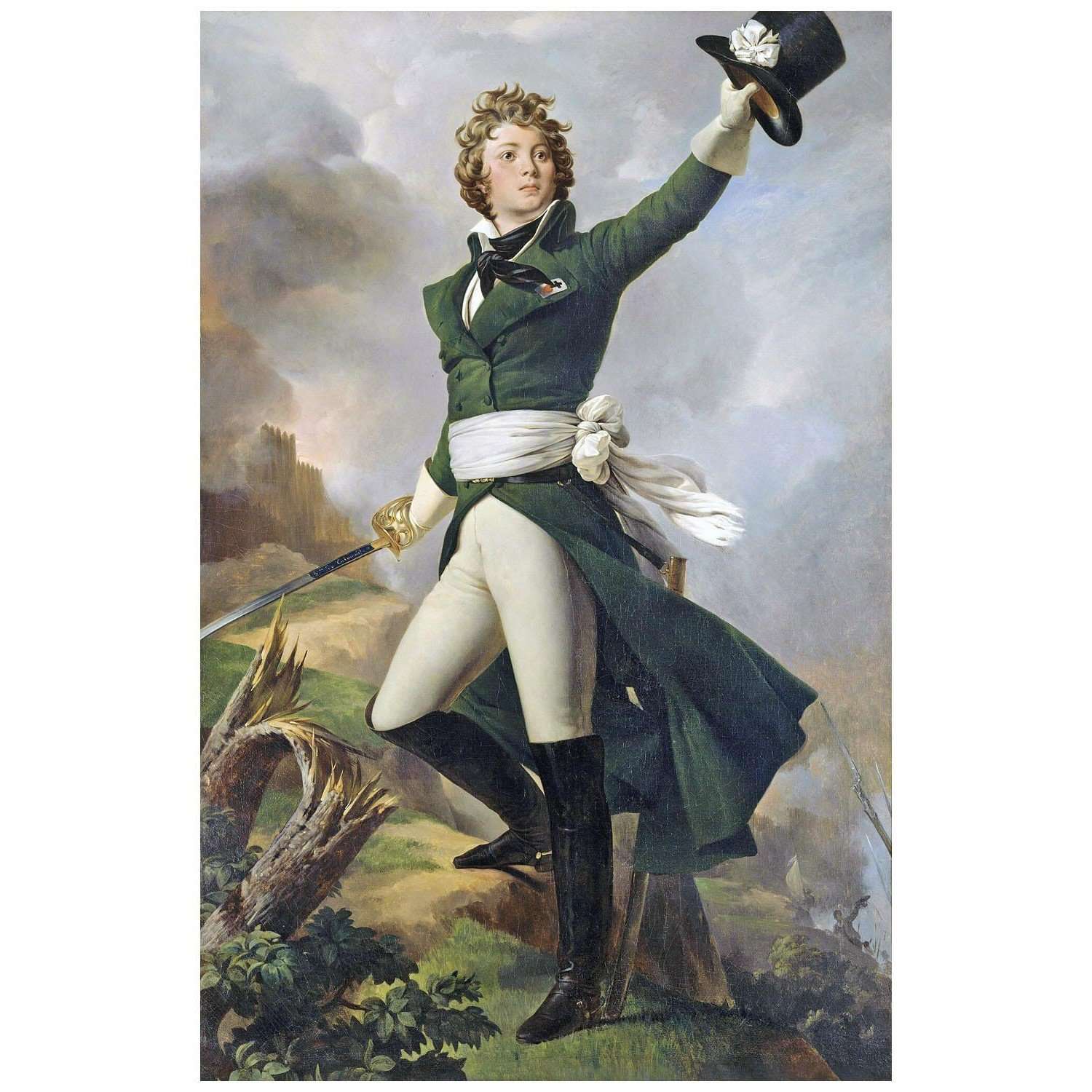  Pierre Narcisse Guerin. Antoine Philippe de la Tr?moille. 1819. MAH de Cholet