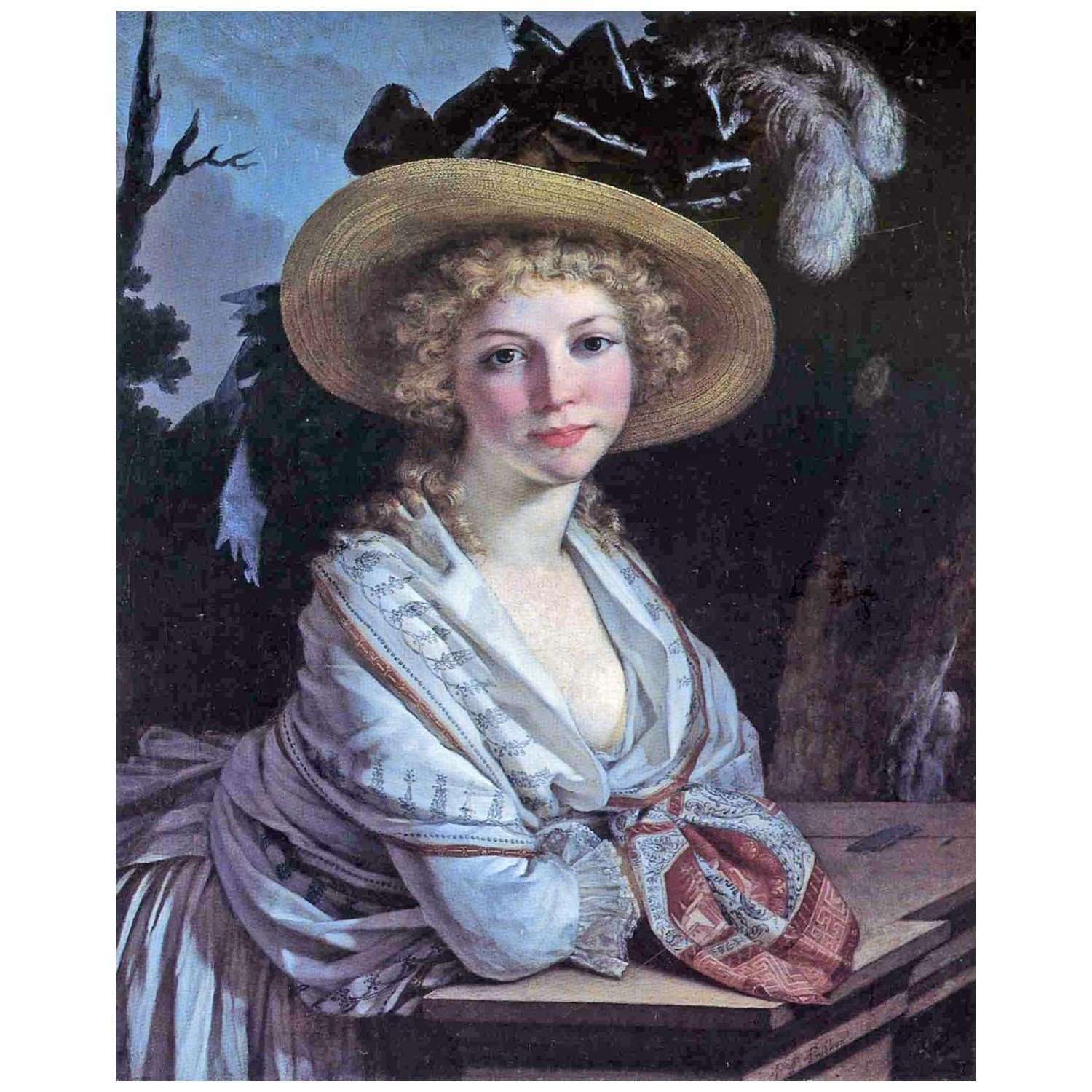   Pierre Paul Prudhon. Portrait d'jeune femme. 1788. Hotel Sandelin, Saint-Omer