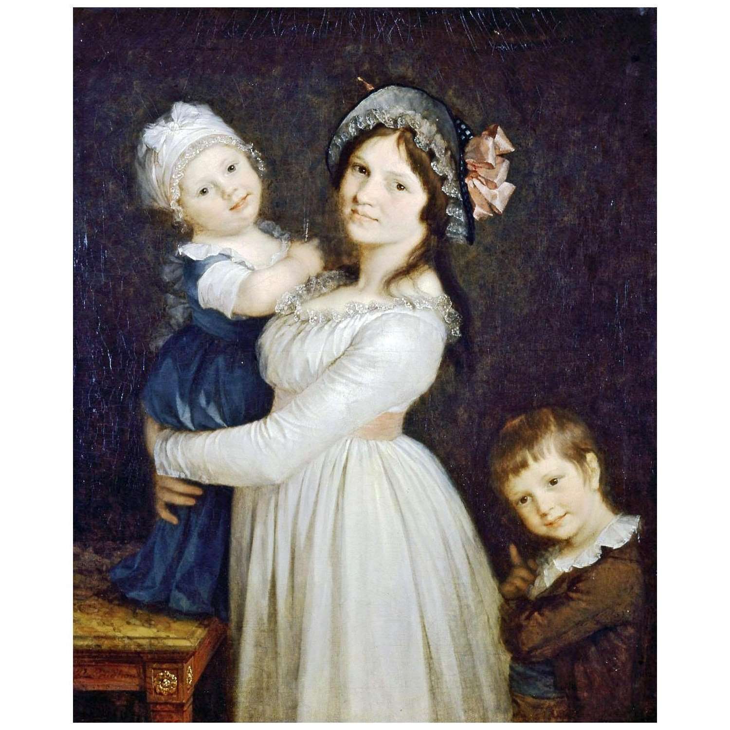   Pierre Paul Prudhon. Madame Georges Anthony et ses fils. 1796. MBA de Lyon