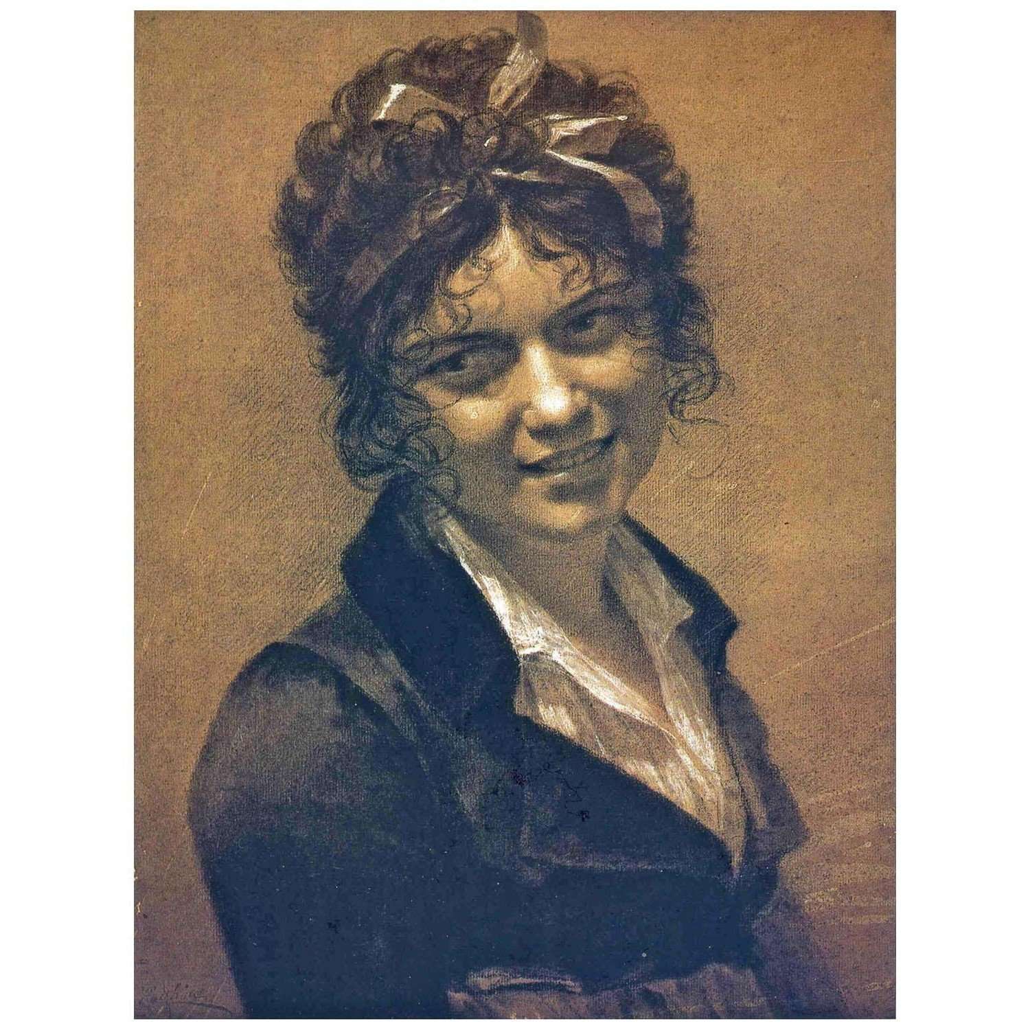   Pierre Paul Prudhon. Portrait de Constance Mayer. 1804. Musee du Louvre