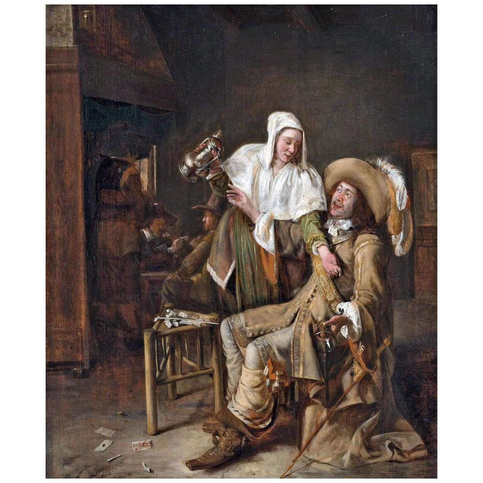   Pieter de Hooch. Empty Glass. 1652. Boijnans Van Beuningen, Rotterdam