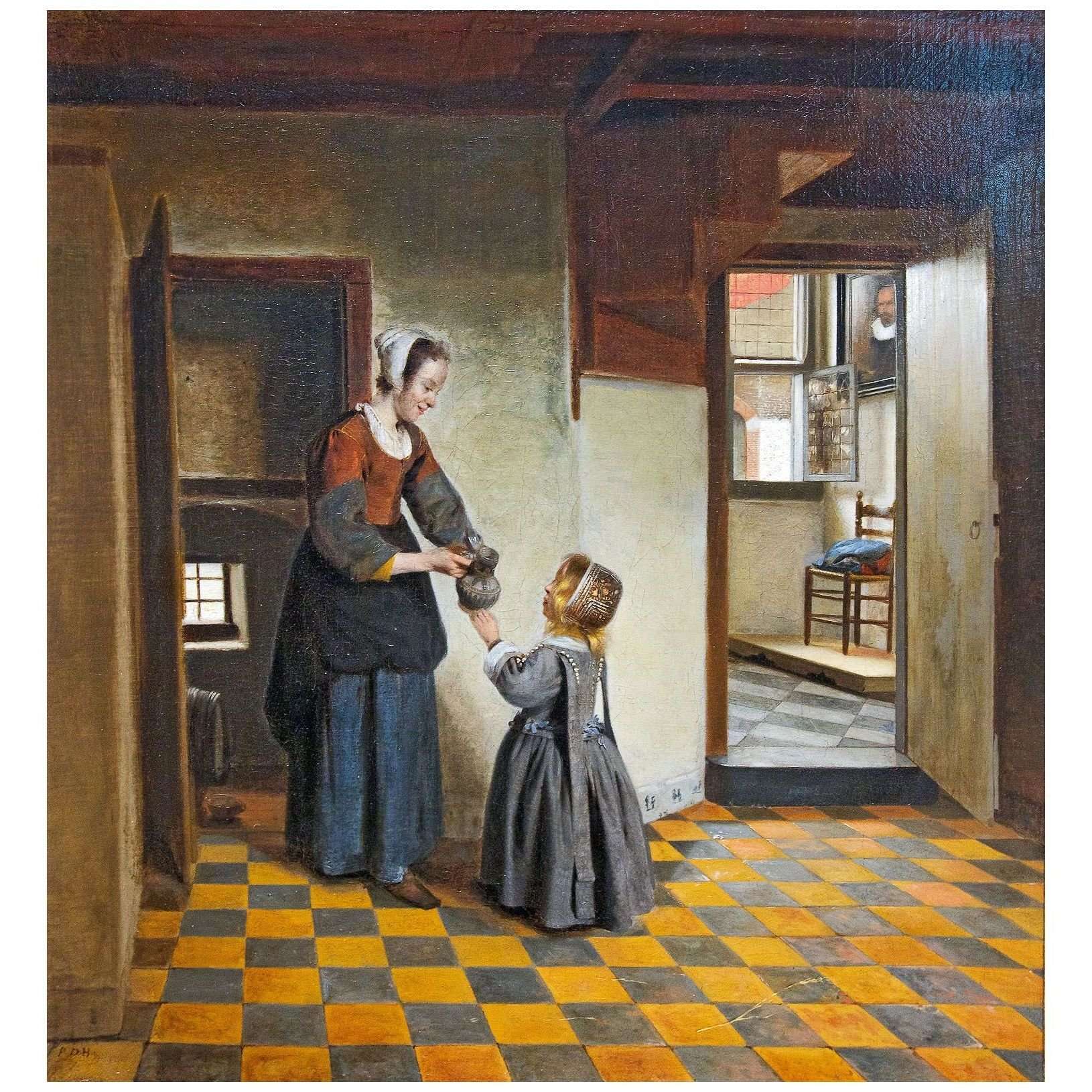   Pieter de Hooch. Woman with Child in a Pantry. 1658. Rijksmuseum, Amsterdam