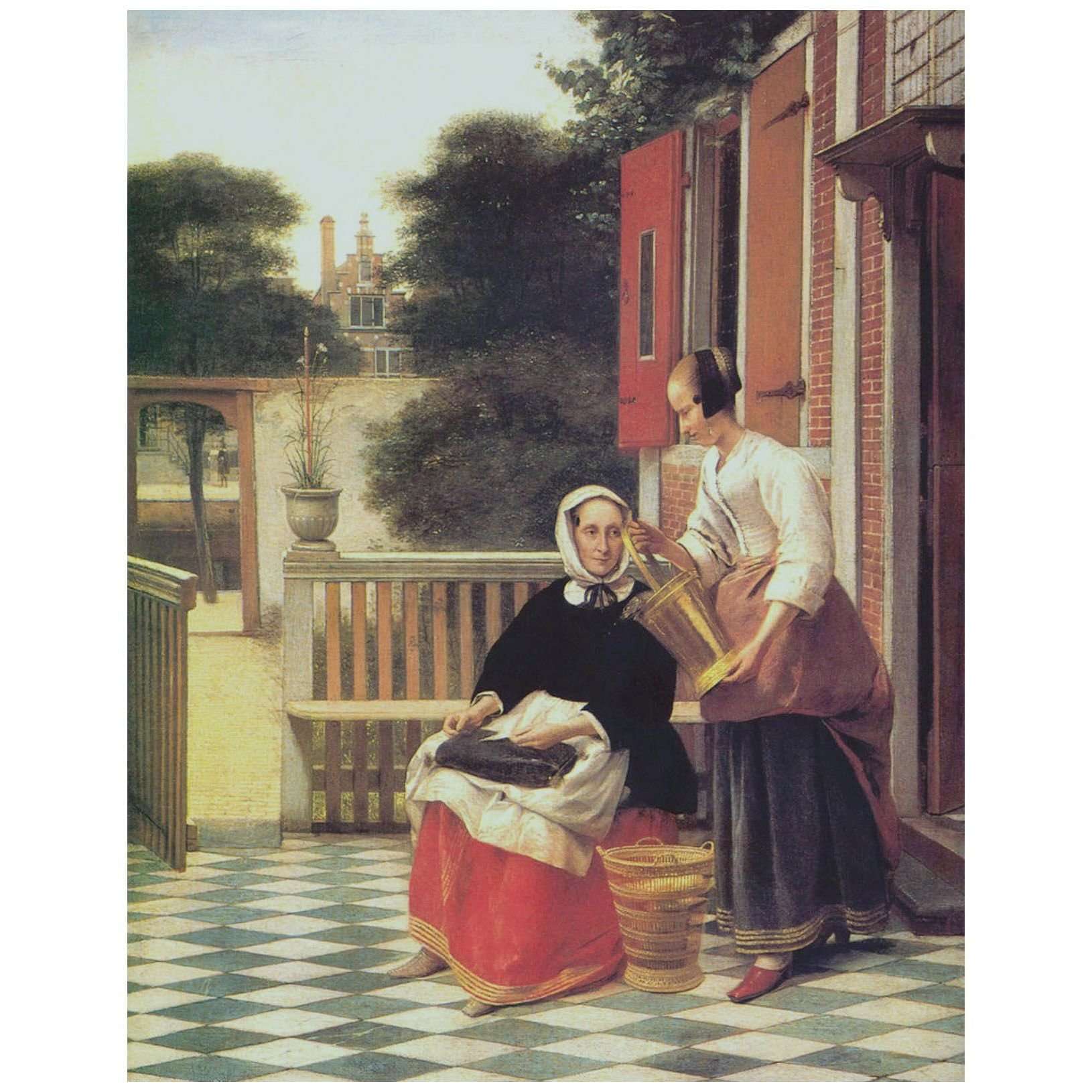   Pieter de Hooch. Lady and Her Cook. 1660. Hermitage Museum, St. Petersburg