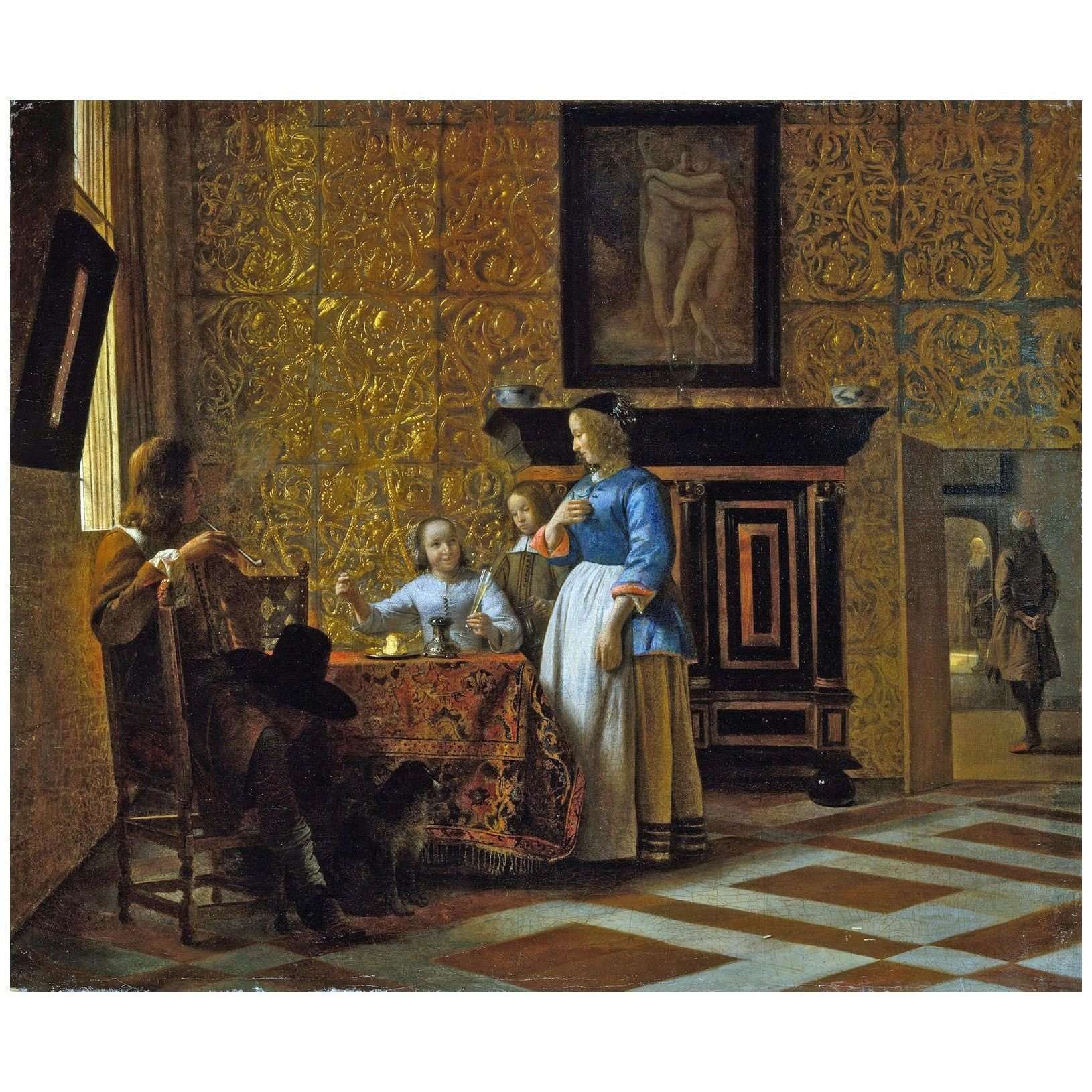   Pieter de Hooch. Leisure Time. 1663-1665. Metropolitan Museum NY