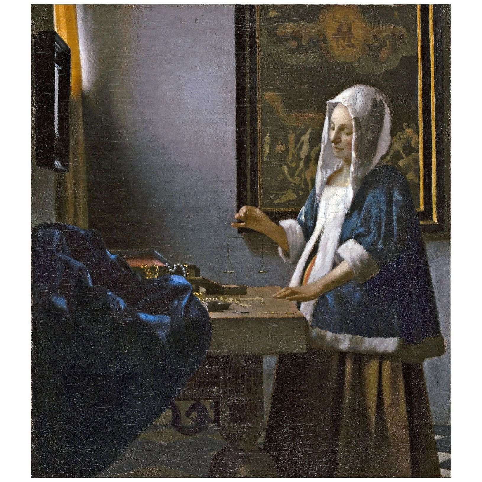   Pieter de Hooch. Woman Holding a Balance. 1664. National Gallery Washington