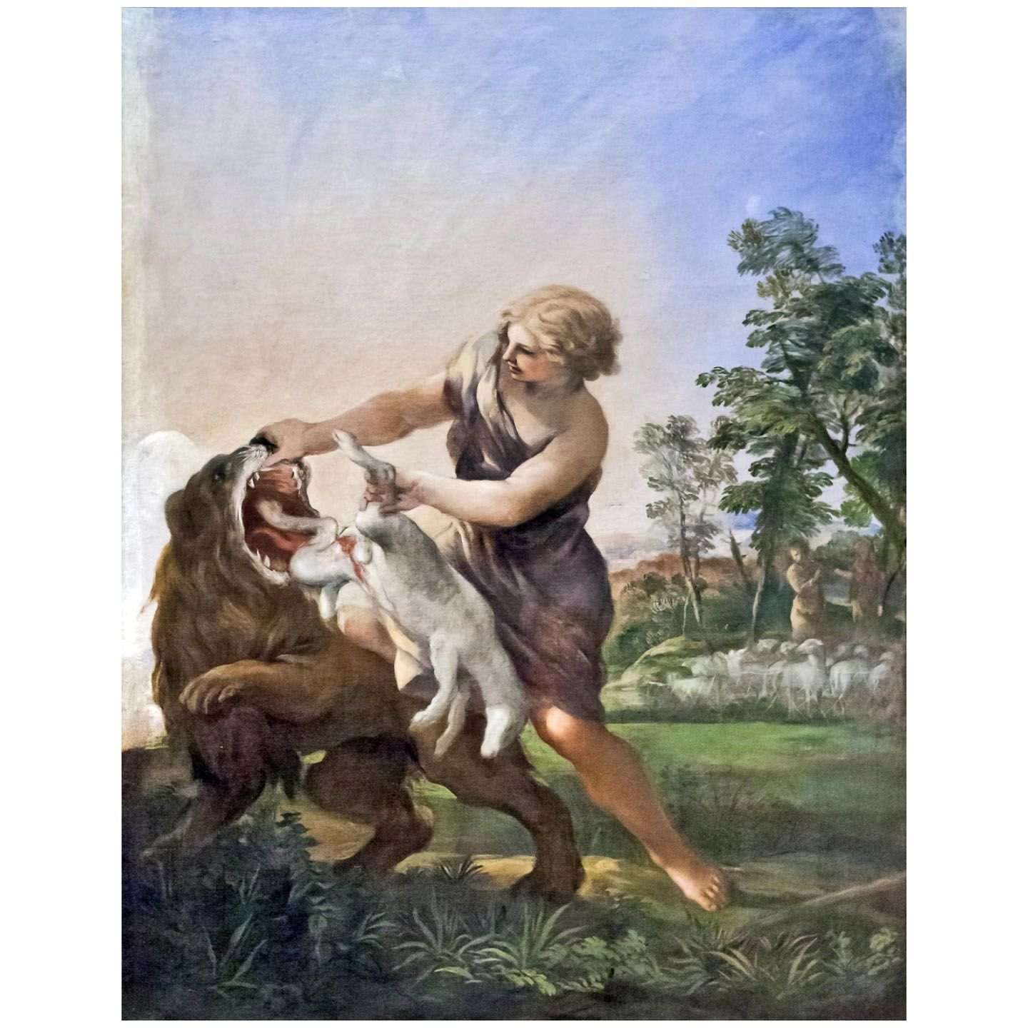    Pietro da Cortona. David che uccide il leone. 1630-1637. Musei Vaticani