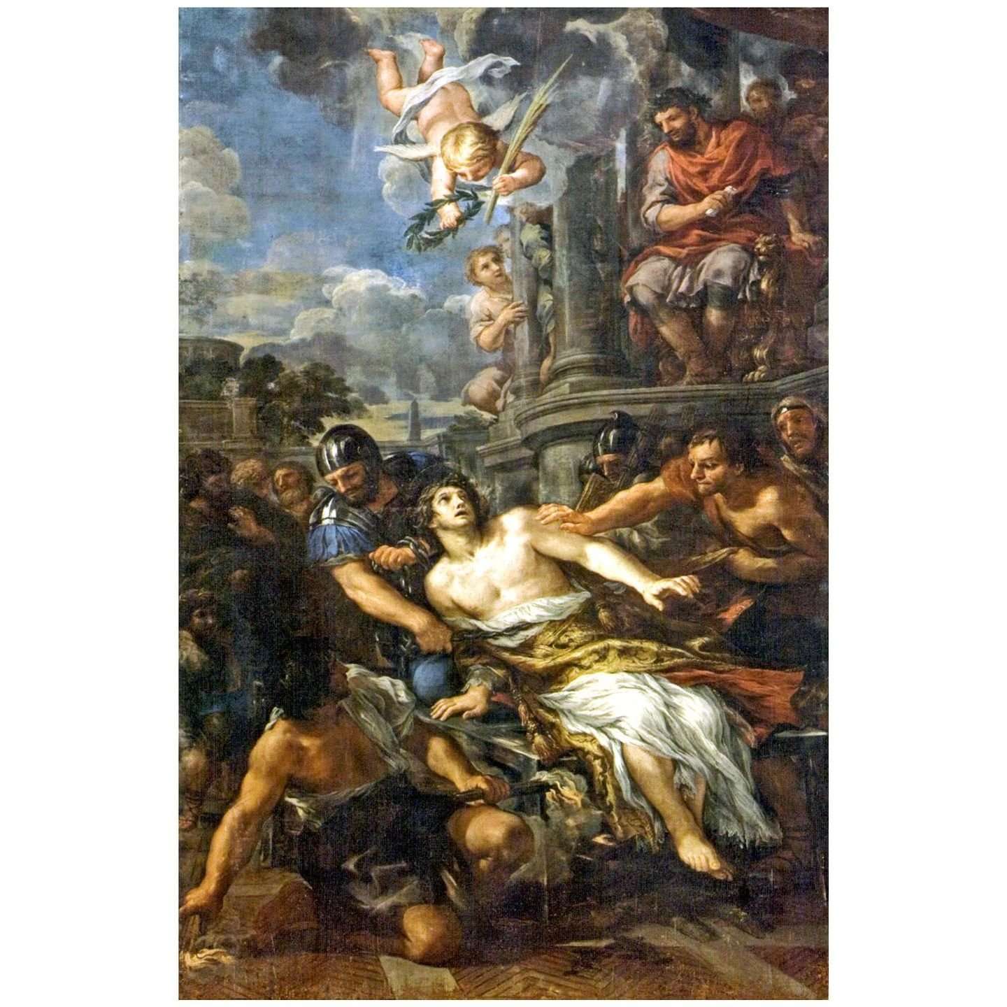    Pietro da Cortona. Martirio di San Lorenzo. 1645. Chiesa dei Santi Michele e Gaetano, Firenze