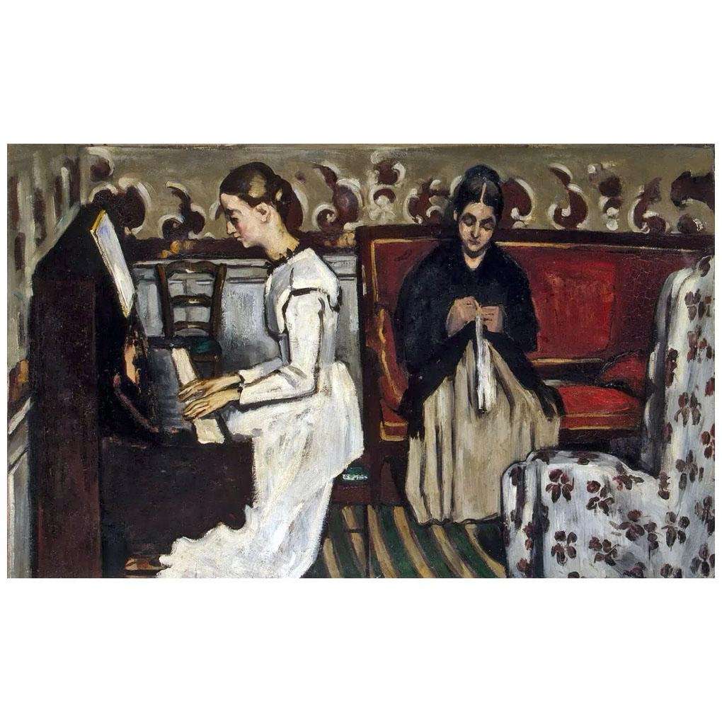  Paul Cezanne. Fille au piano. 1868. Hermitage, Saint Petersburg