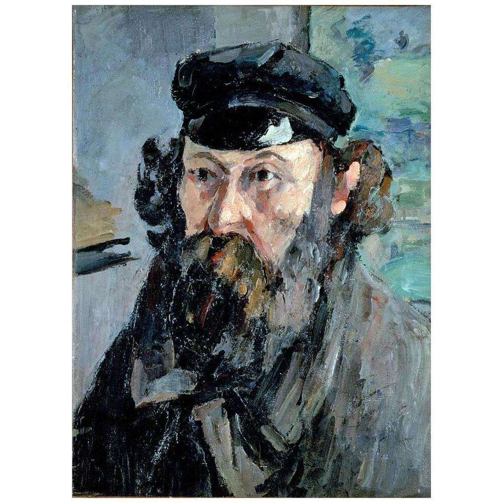 Paul Cezanne. Autoportrait en Casquette. 1872. Hermitage, Saint Petersburg