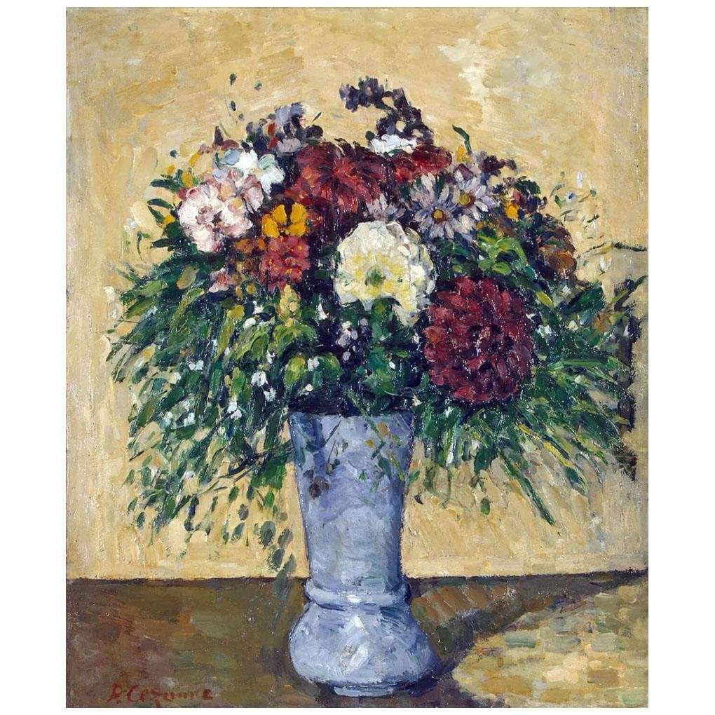  Paul Cezanne. Bouquet dans un vase bleu. 1875. Hermitage, Saint Petersburg