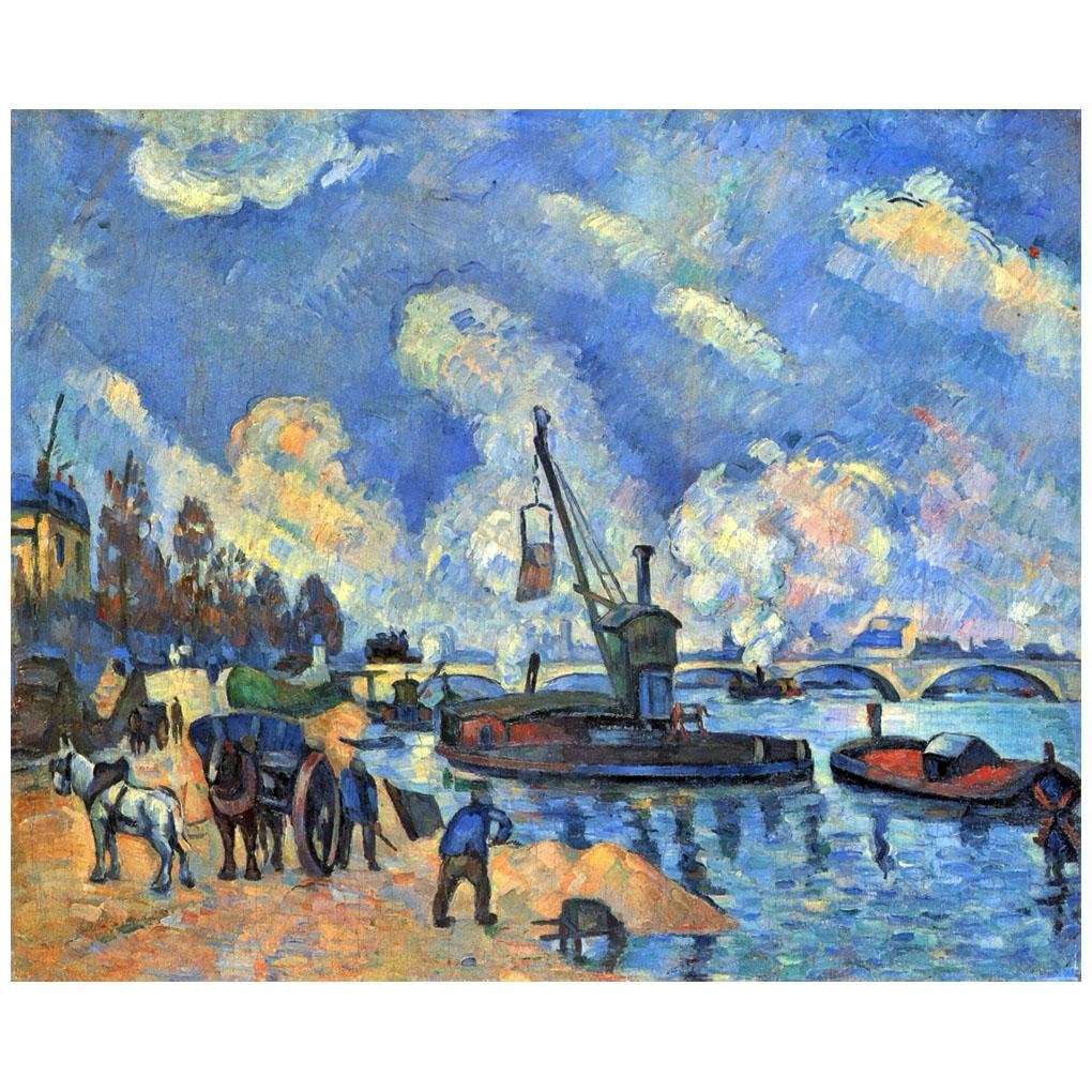  Paul Cezanne. La Seine ? Bercy. 1875. Hamburger Kunsthalle
