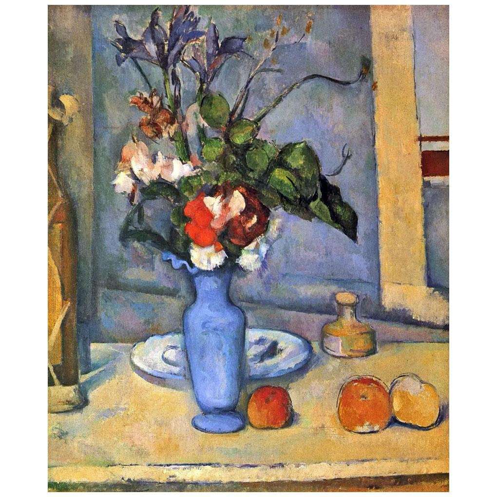  Paul Cezanne. Nature morte avec vase bleu. 1890. Musee dOrsay, Paris