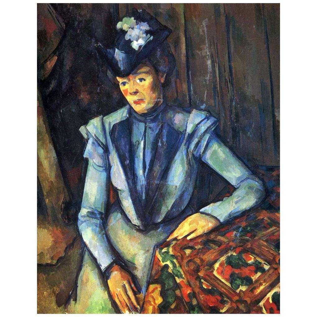  Paul Cezanne. La dame en bleu. 1902. Hermitage, Saint Petersburg