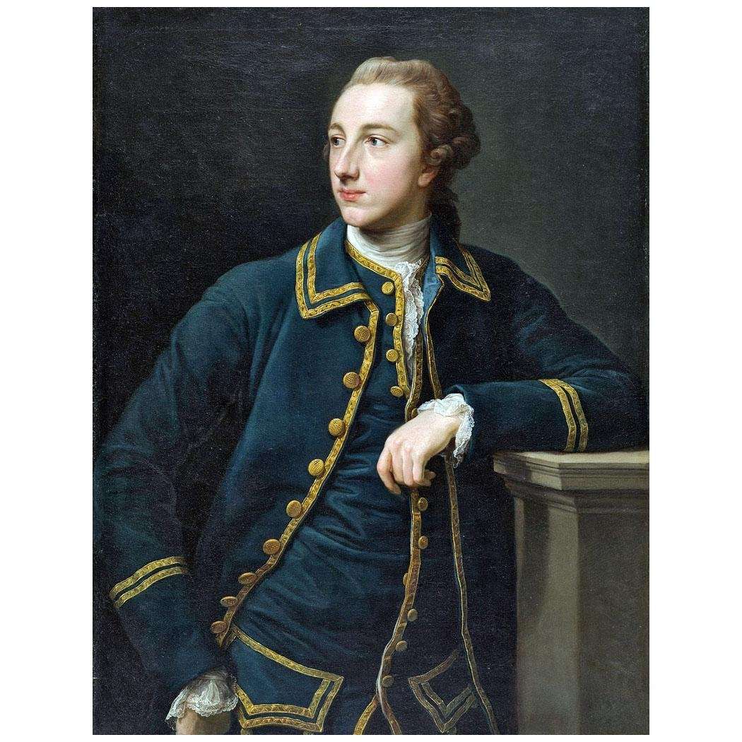 Pompeo Batoni. Ritratto di un uomo in un abito verde. 1760. Dallas Art Museum