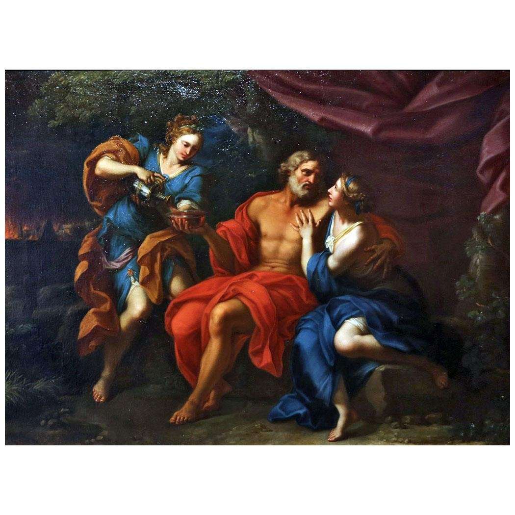  Pompeo Batoni. Lot e le ragazze. 1760s. Musee de Bastia