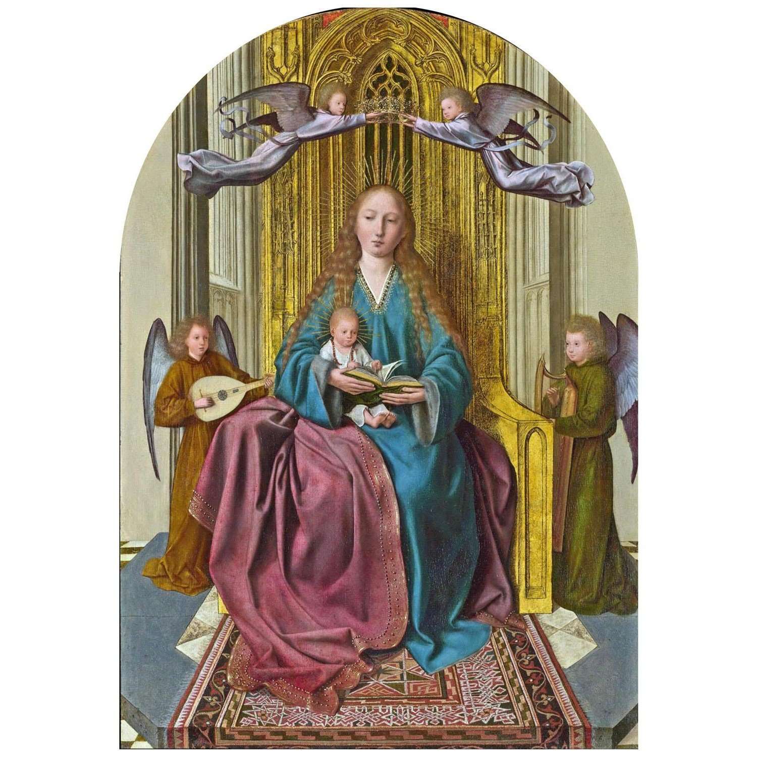  Quinten Massijs. Virgin and Child Enthroned. 1493. National Gallery London