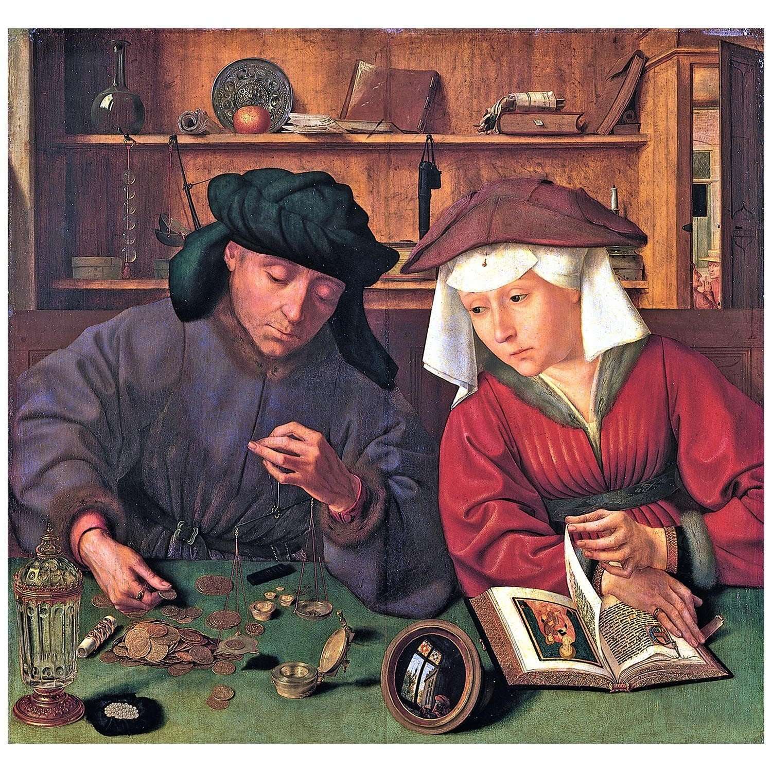  Quinten Massijs. Moneylender and his Wife. 1514. Musee du Louvre