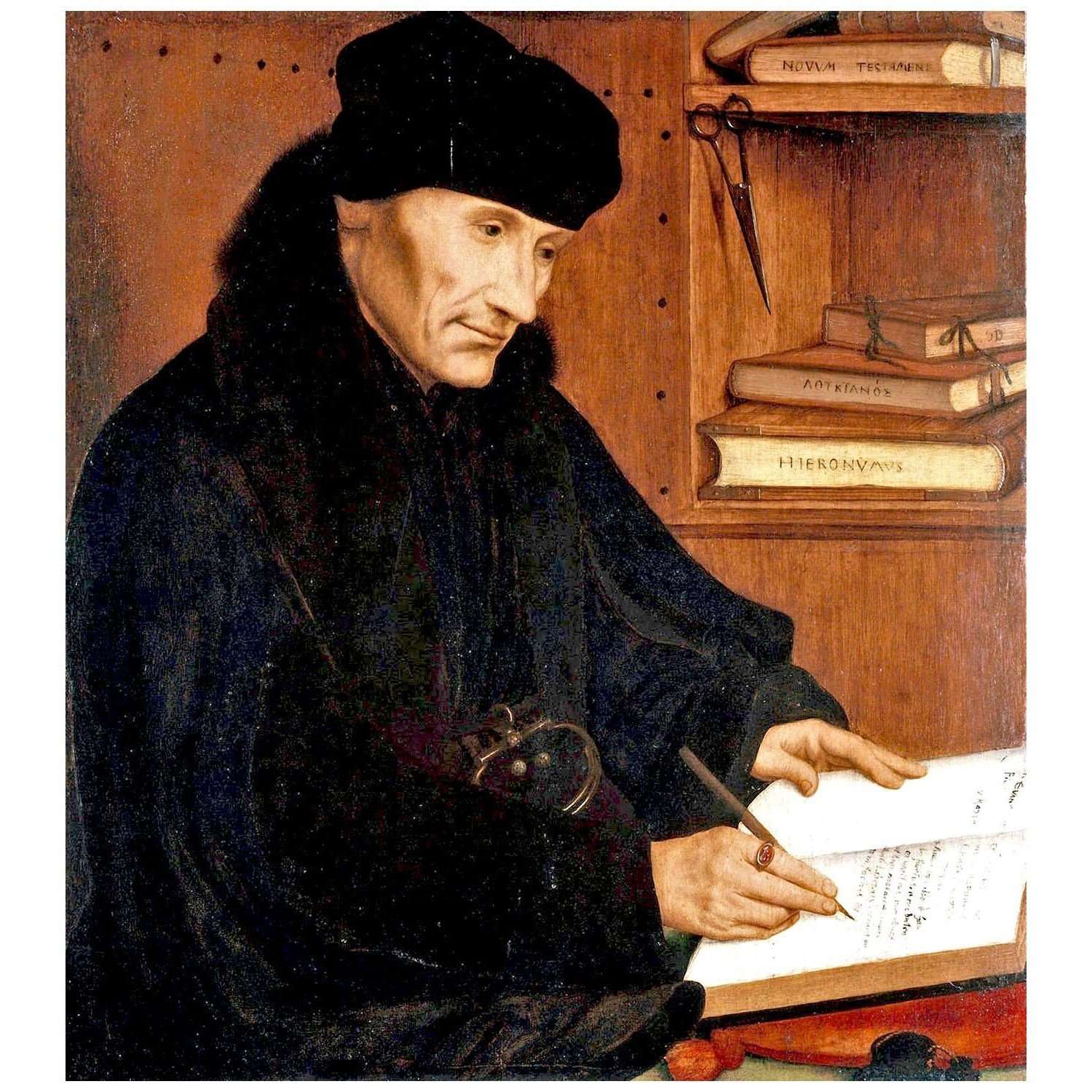  Quinten Massijs. Erasmus of Rotterdam. 1517. Palazzo Barberini Roma