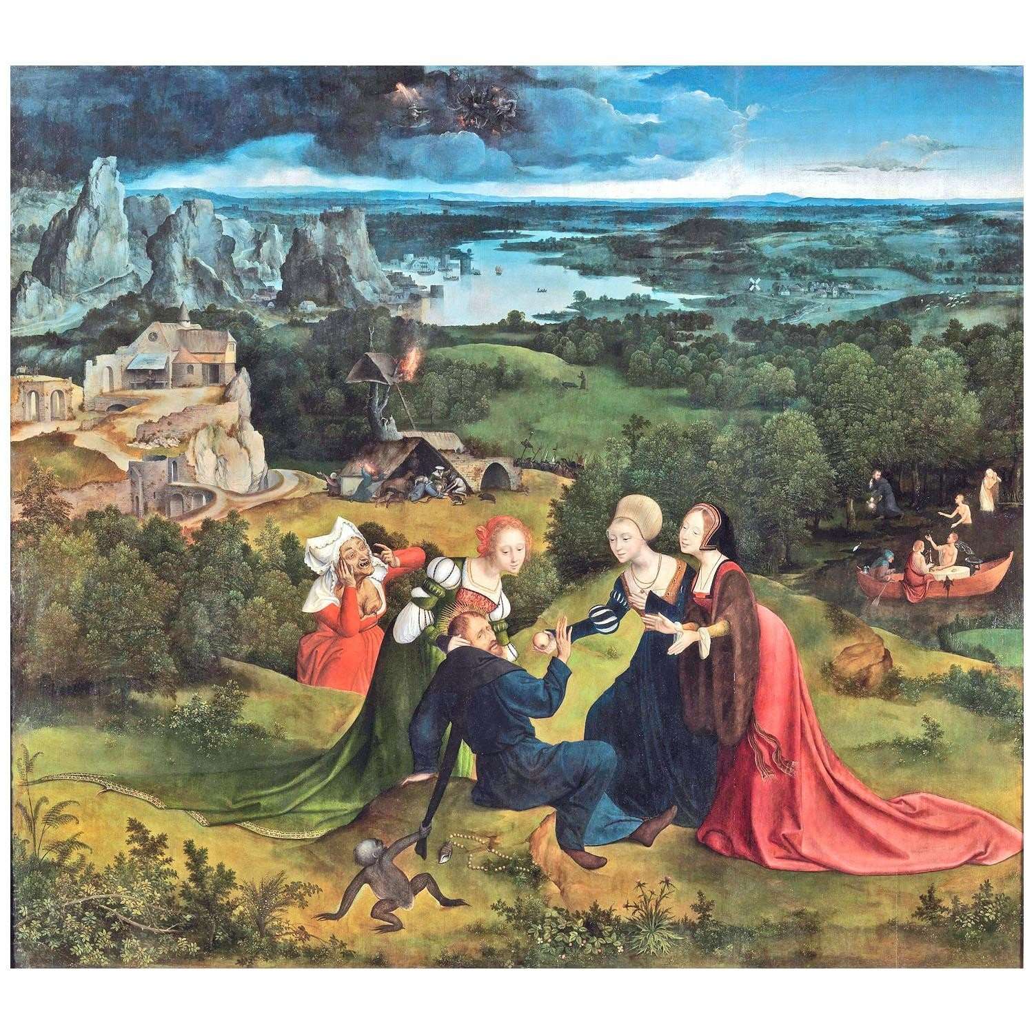  Quinten Massijs. Temptation of St. Antony. 1520. Museo del Prado