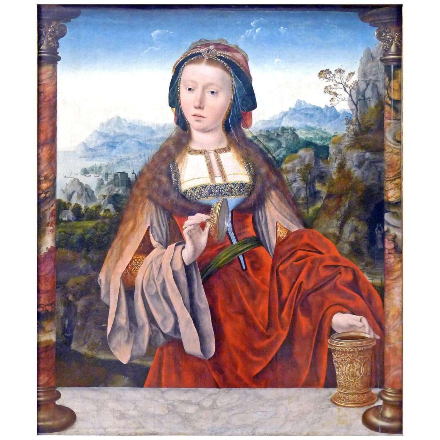  Quinten Massijs. Mary Magdalene. 1520. Musee du Louvre