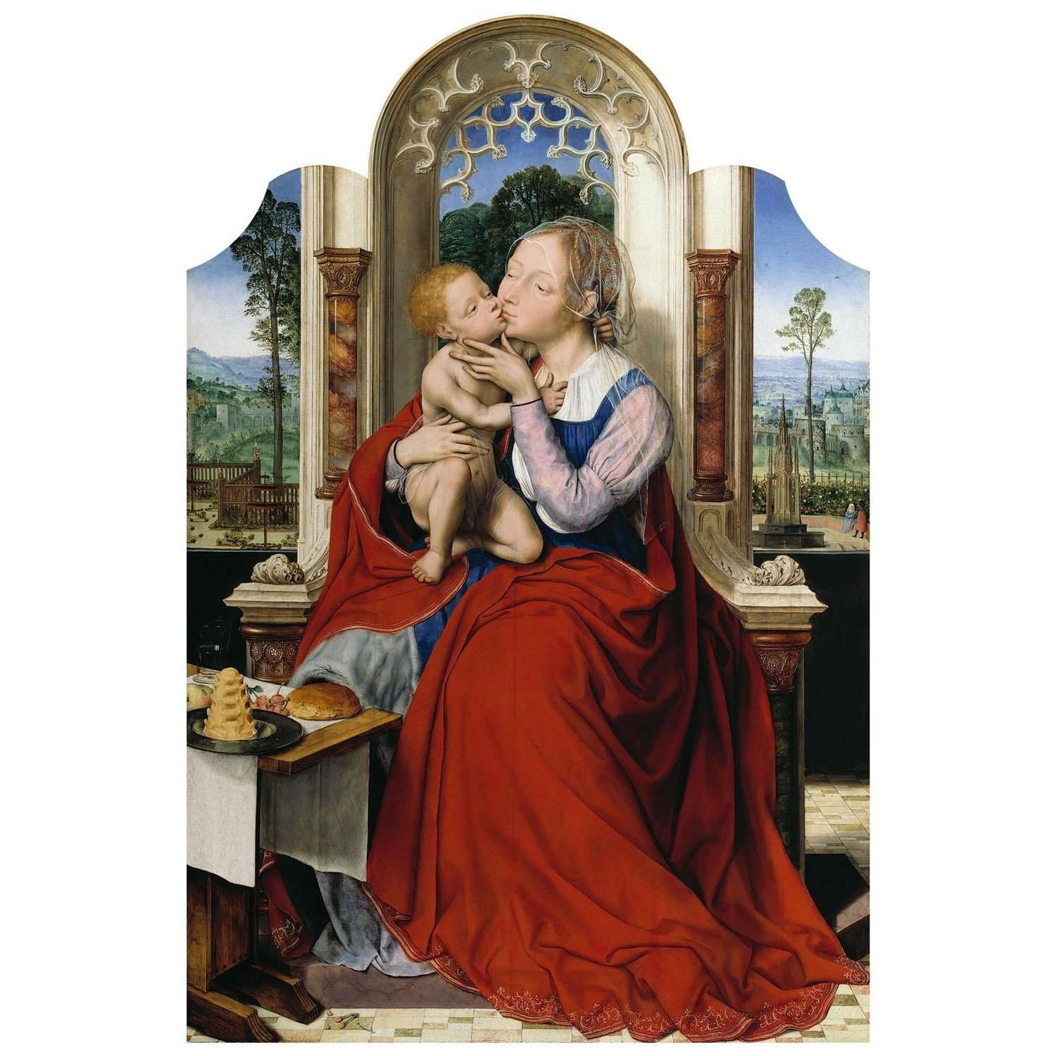  Quinten Massijs. The Virgin Enthroned. 1525. Gemaldegalerie Berlin