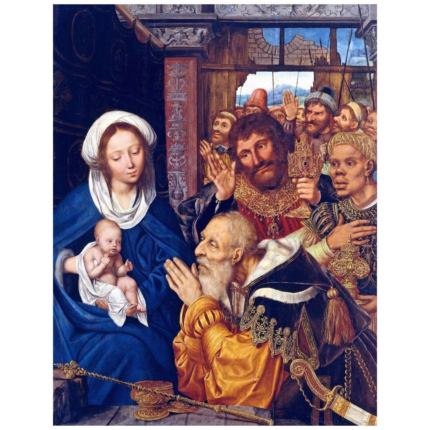  Quinten Massijs. Adoration of the Magi. 1526. Metropolitan Museum New York