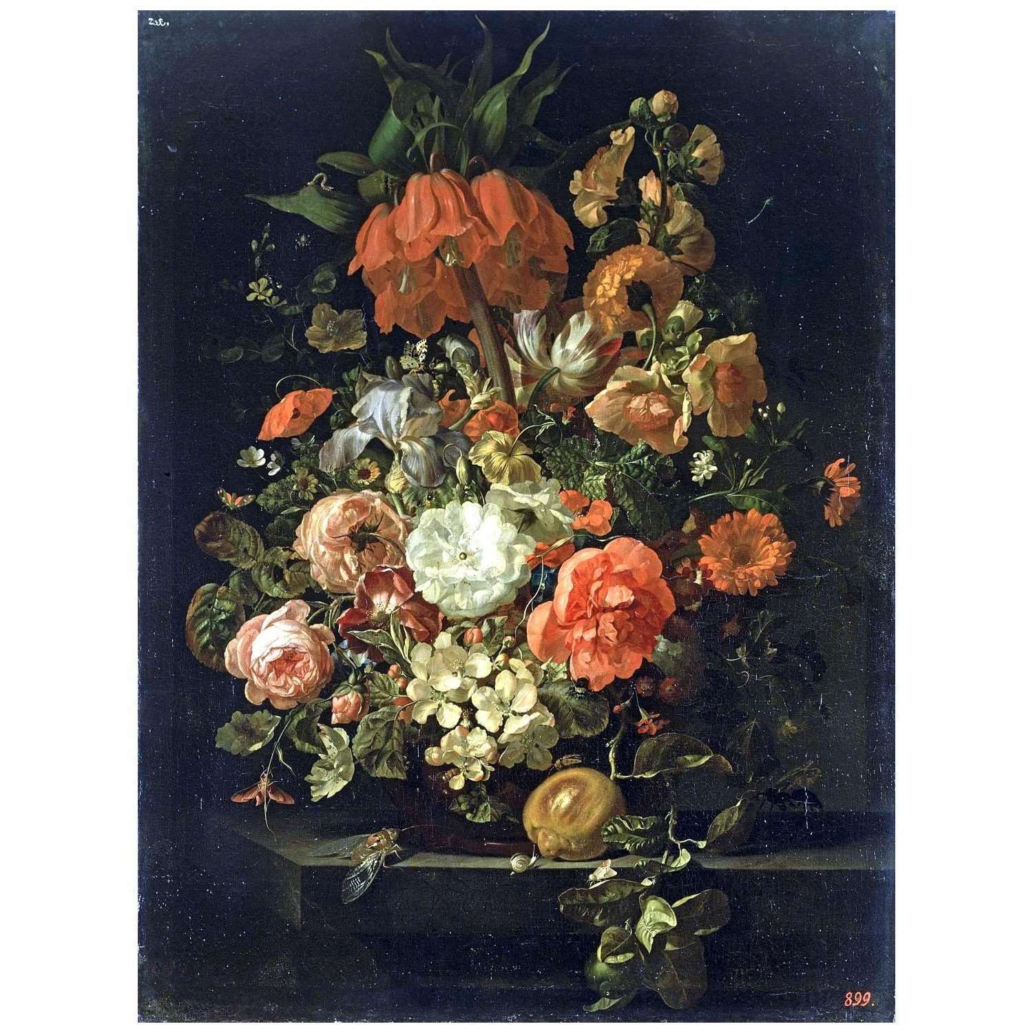 Rachel Ruysch. Still Life of Flowers. 1705. Hermitage Museum