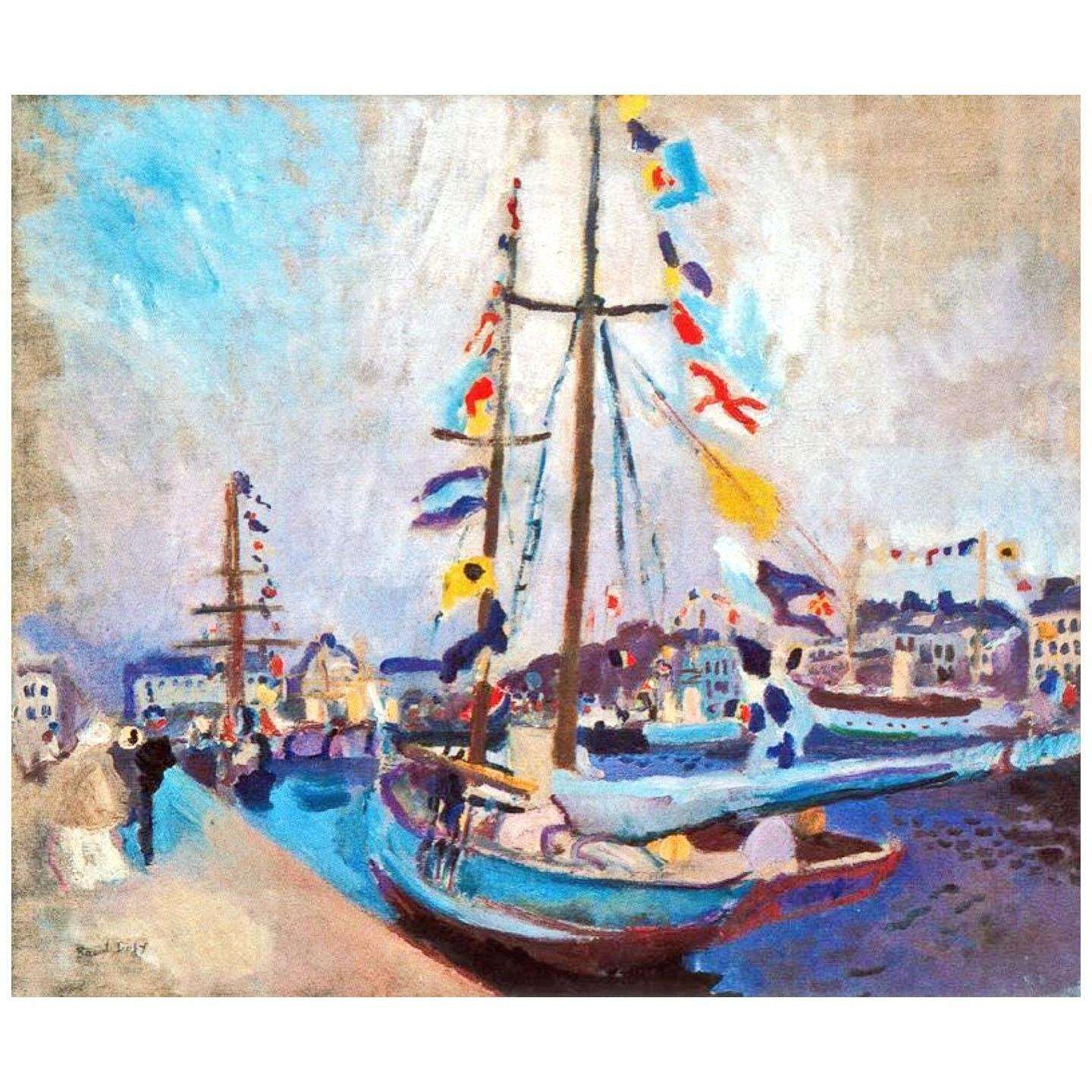  Roaul Dufy. Le yacht pavoise au Havre. 1904. MuMa, Le Havre