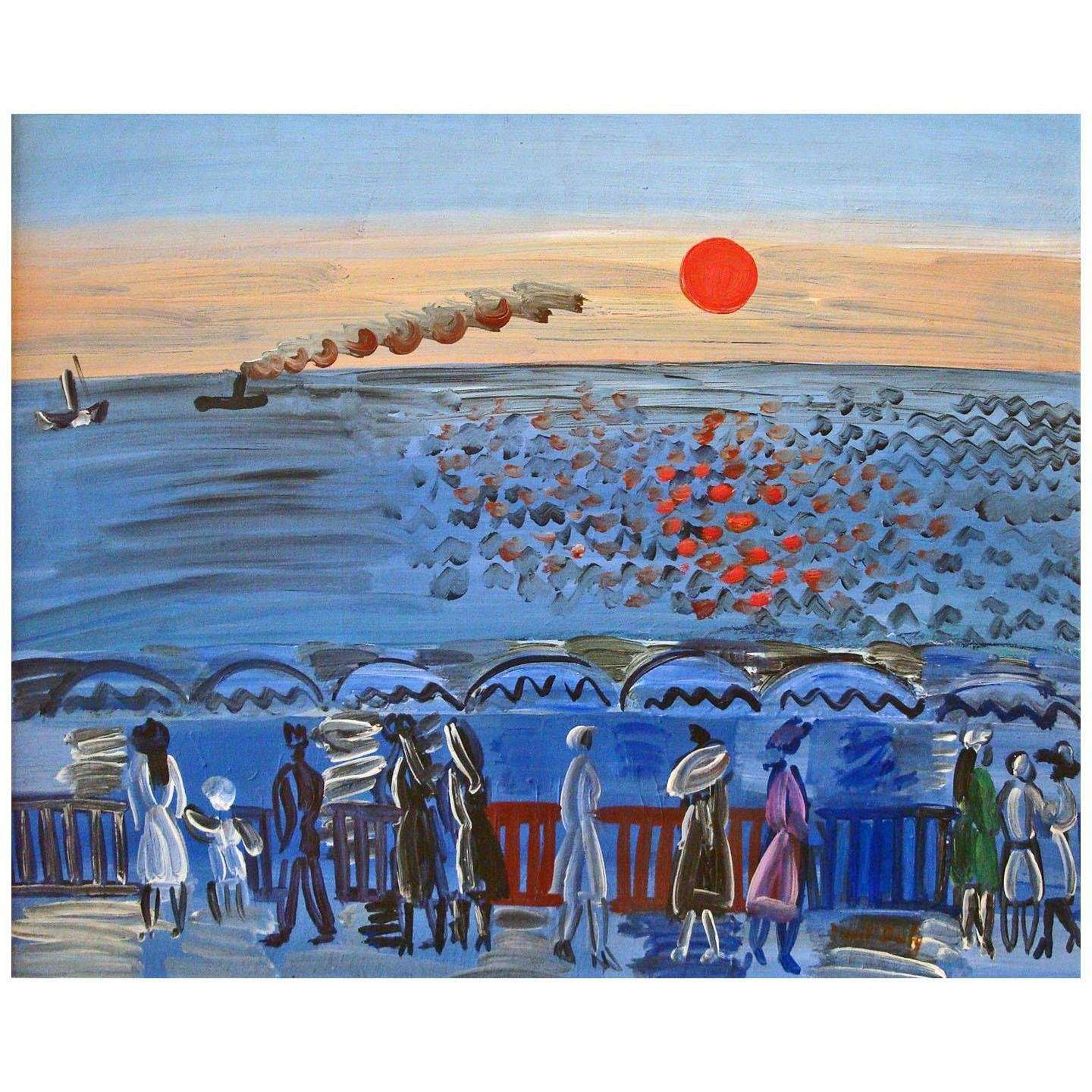  Roaul Dufy. Soleil couchant. 1925. Mus?e des beaux-arts, Nancy