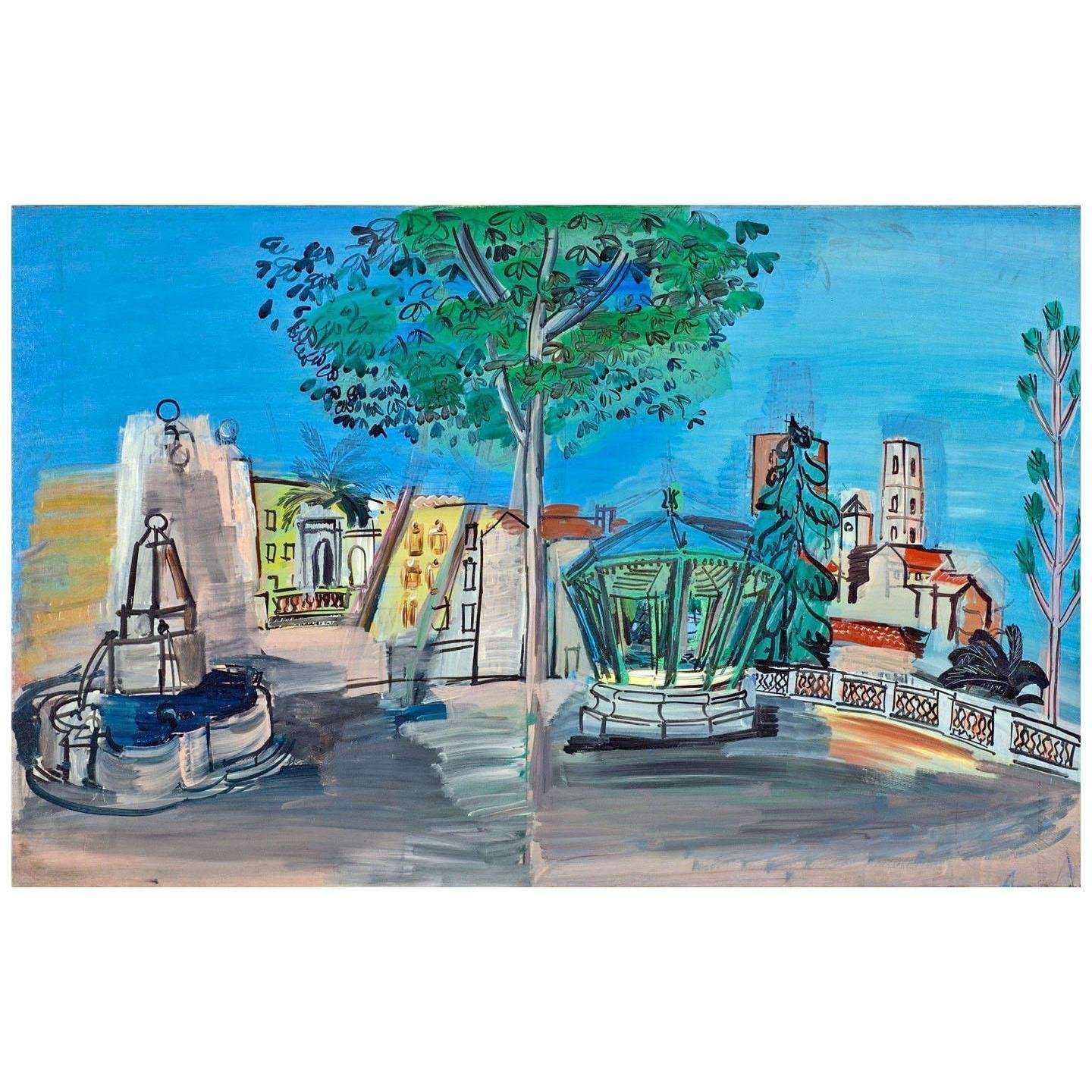  Roaul Dufy. Vue de Grasse. 1937. Centre Pompidou Paris
