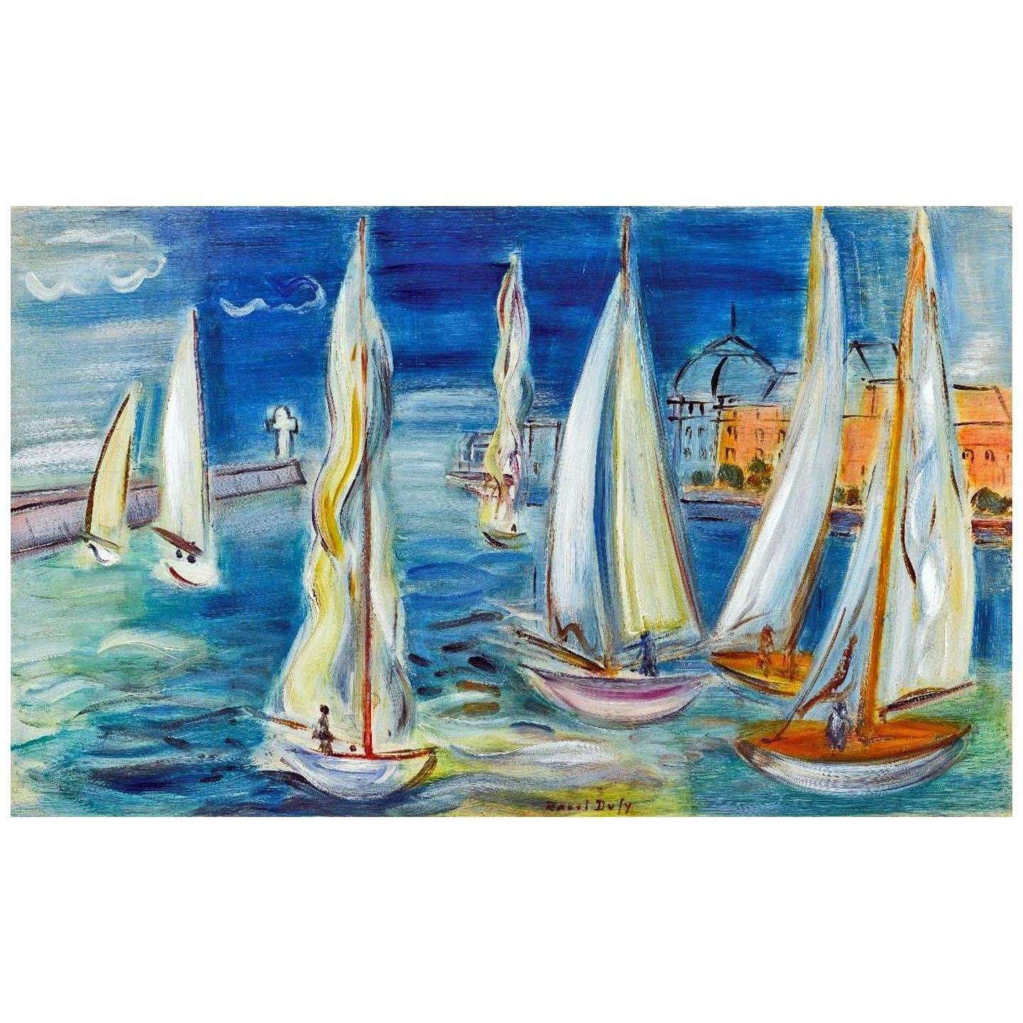  Roaul Dufy. R?gates ? Deauville. 1946. Bemberg Fondation, Toulouse