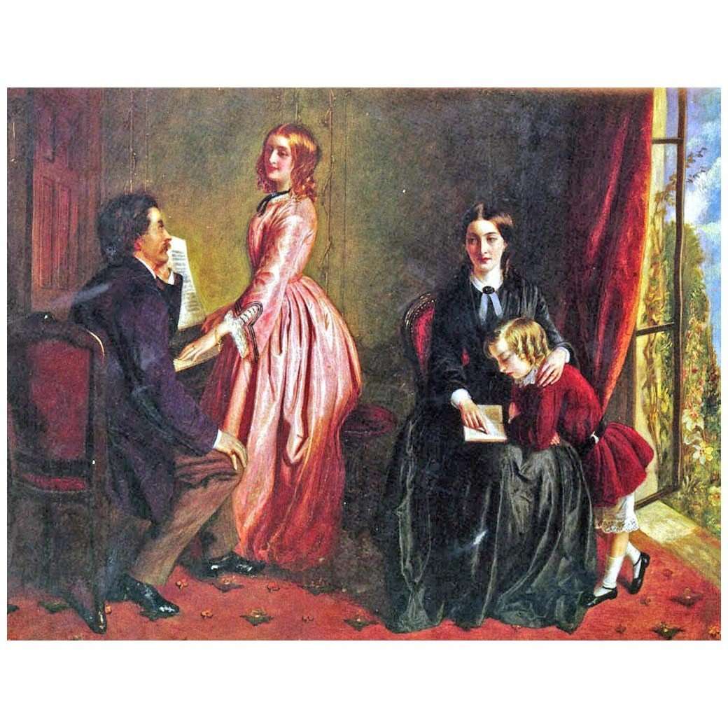  Rebecca Solomon. The Governess. 1854. Birmingham Art Gallery
