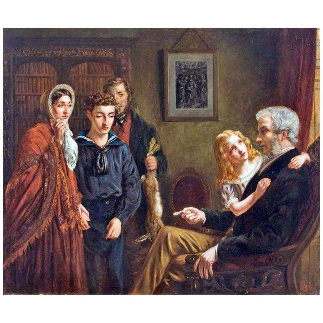  Rebecca Solomon. The Lion and the Mouse. 1865. Museum of the Home London